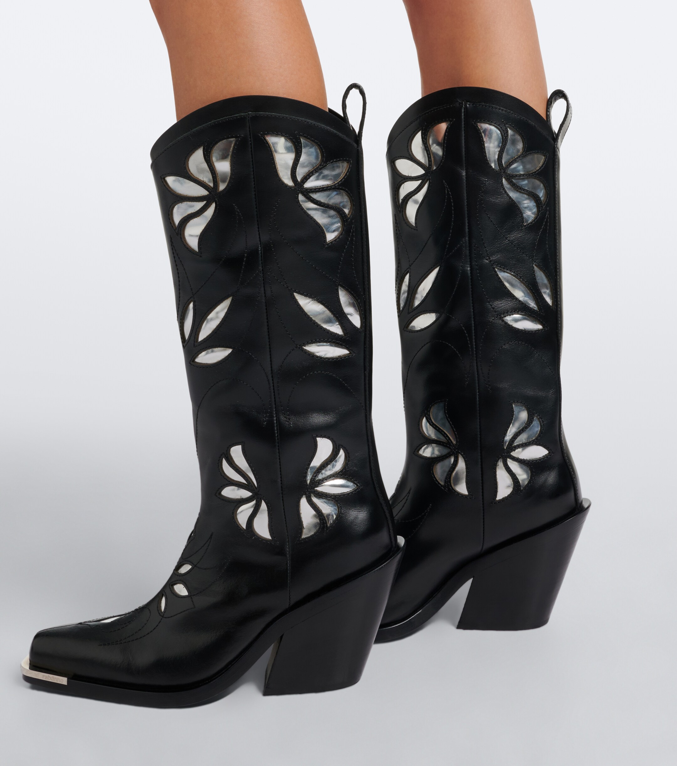 Rabanne Rabanne Leather cowboy boots