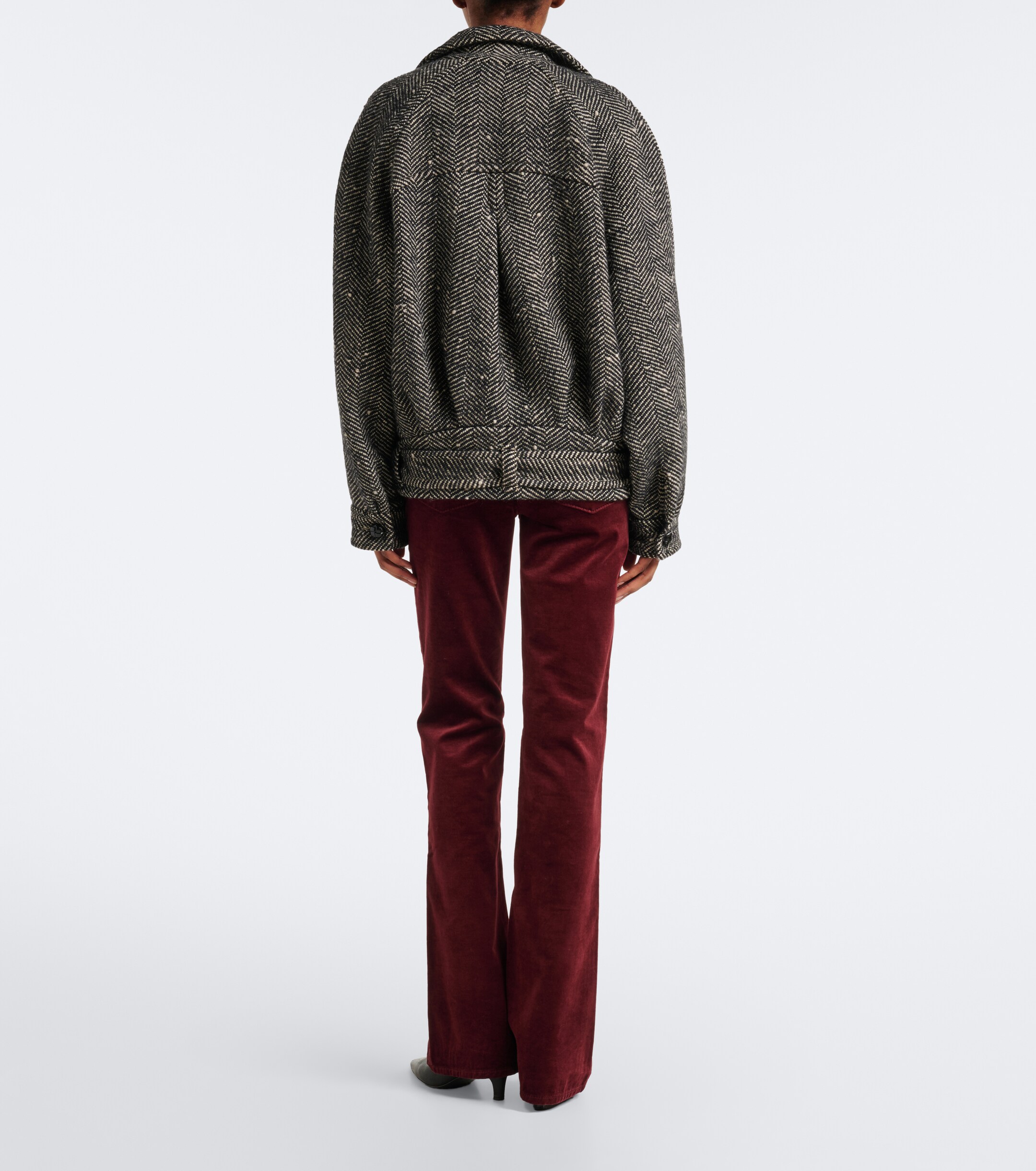 7 For All Mankind 7 For All Mankind Leggy cotton-blend velvet flared pants