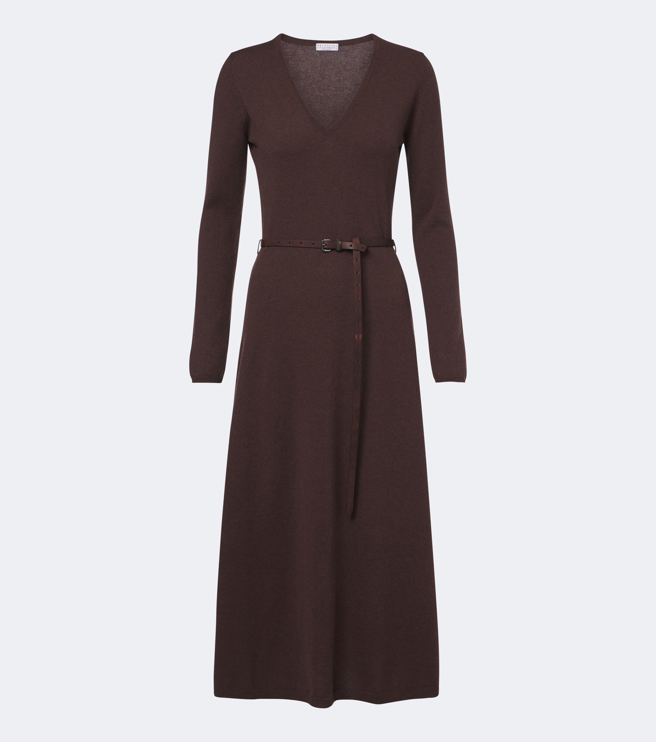 Brunello Cucinelli Brunello Cucinelli Monili belted cotton midi dress