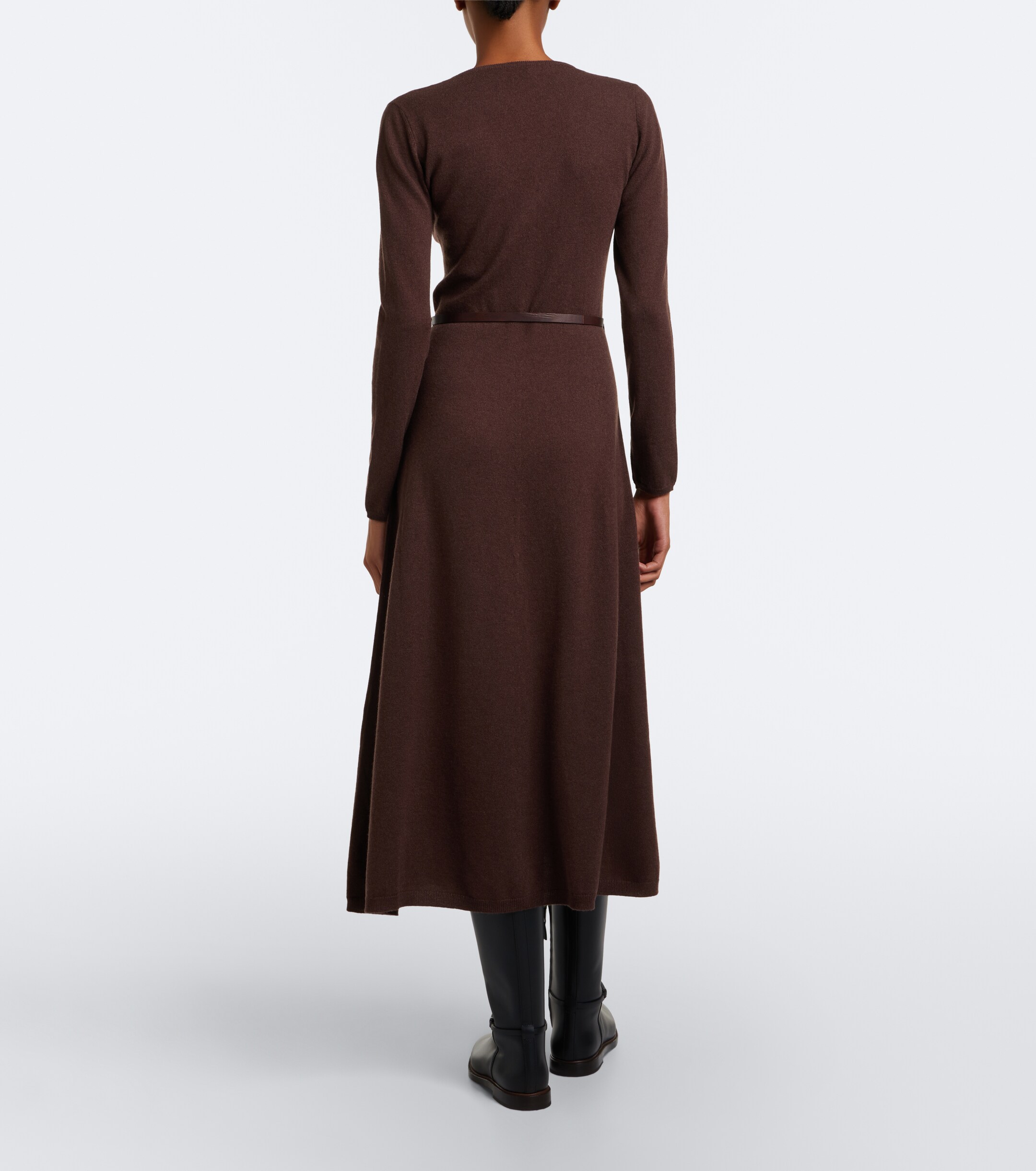 Brunello Cucinelli Brunello Cucinelli Monili belted cotton midi dress
