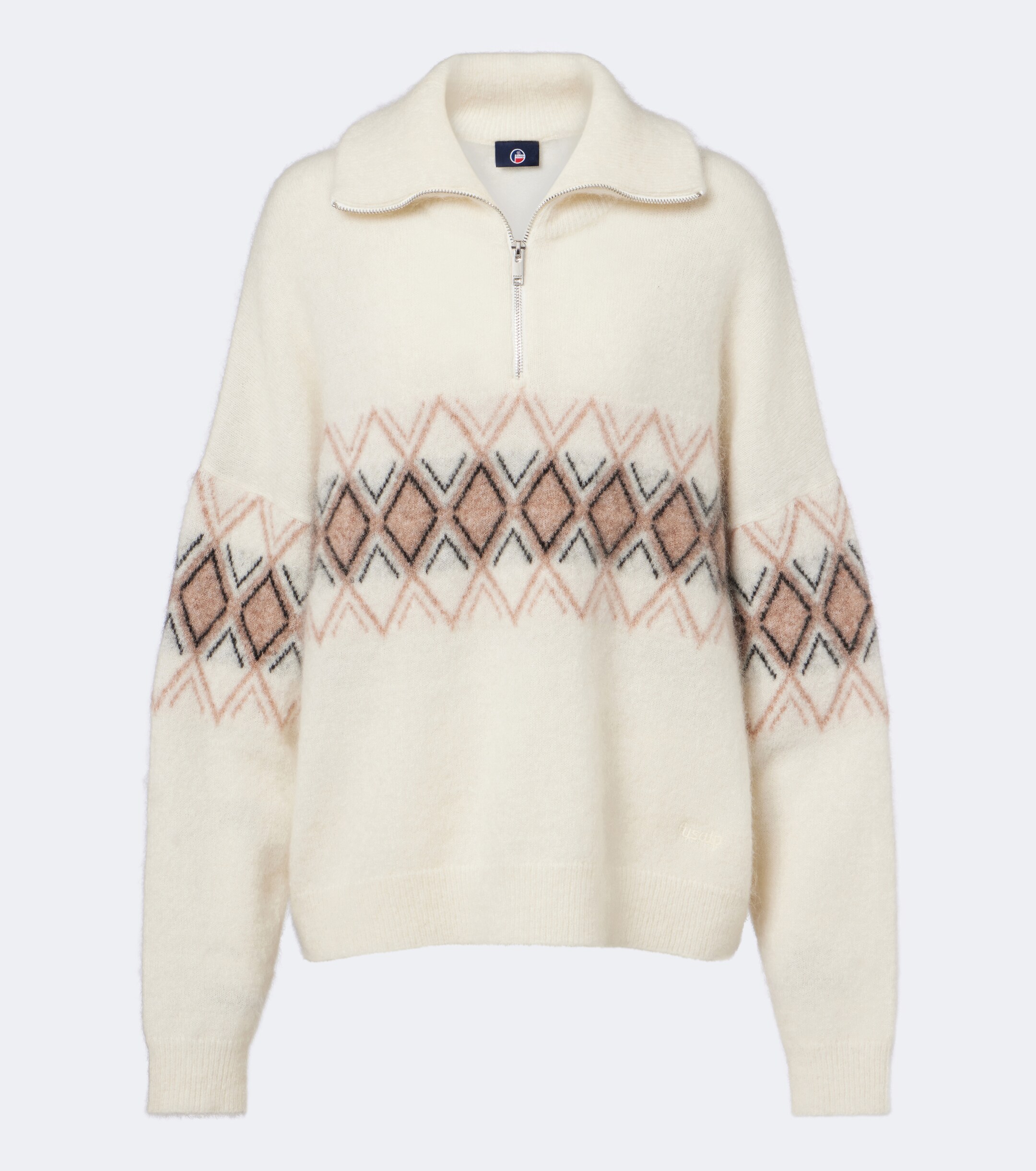 FUSALP Fusalp Mireva mohair-blend half-zip sweater