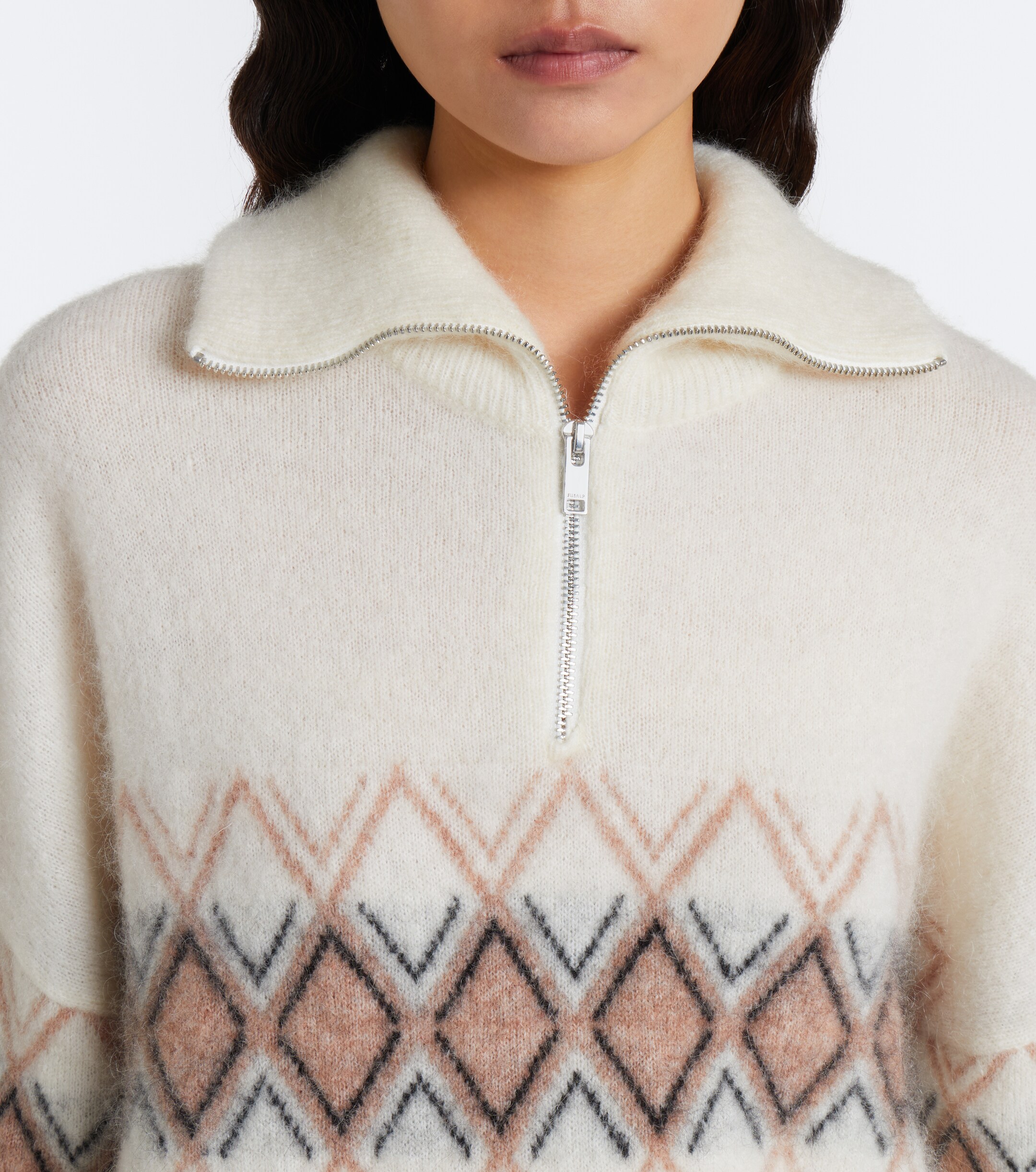 FUSALP Fusalp Mireva mohair-blend half-zip sweater