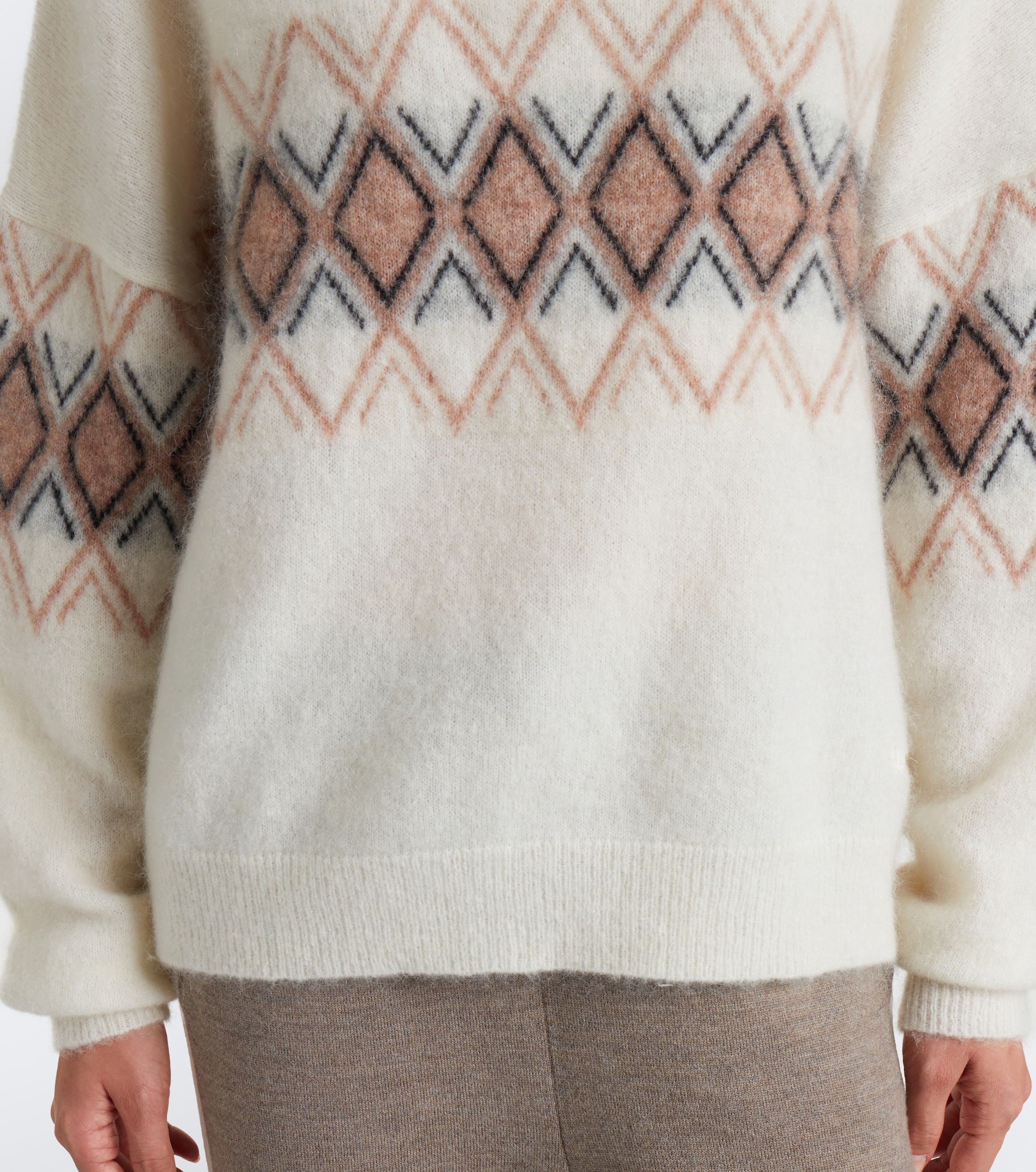 FUSALP Fusalp Mireva mohair-blend half-zip sweater