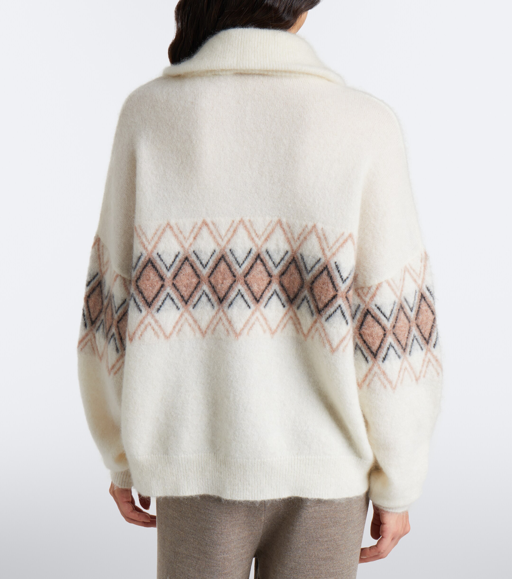 FUSALP Fusalp Mireva mohair-blend half-zip sweater