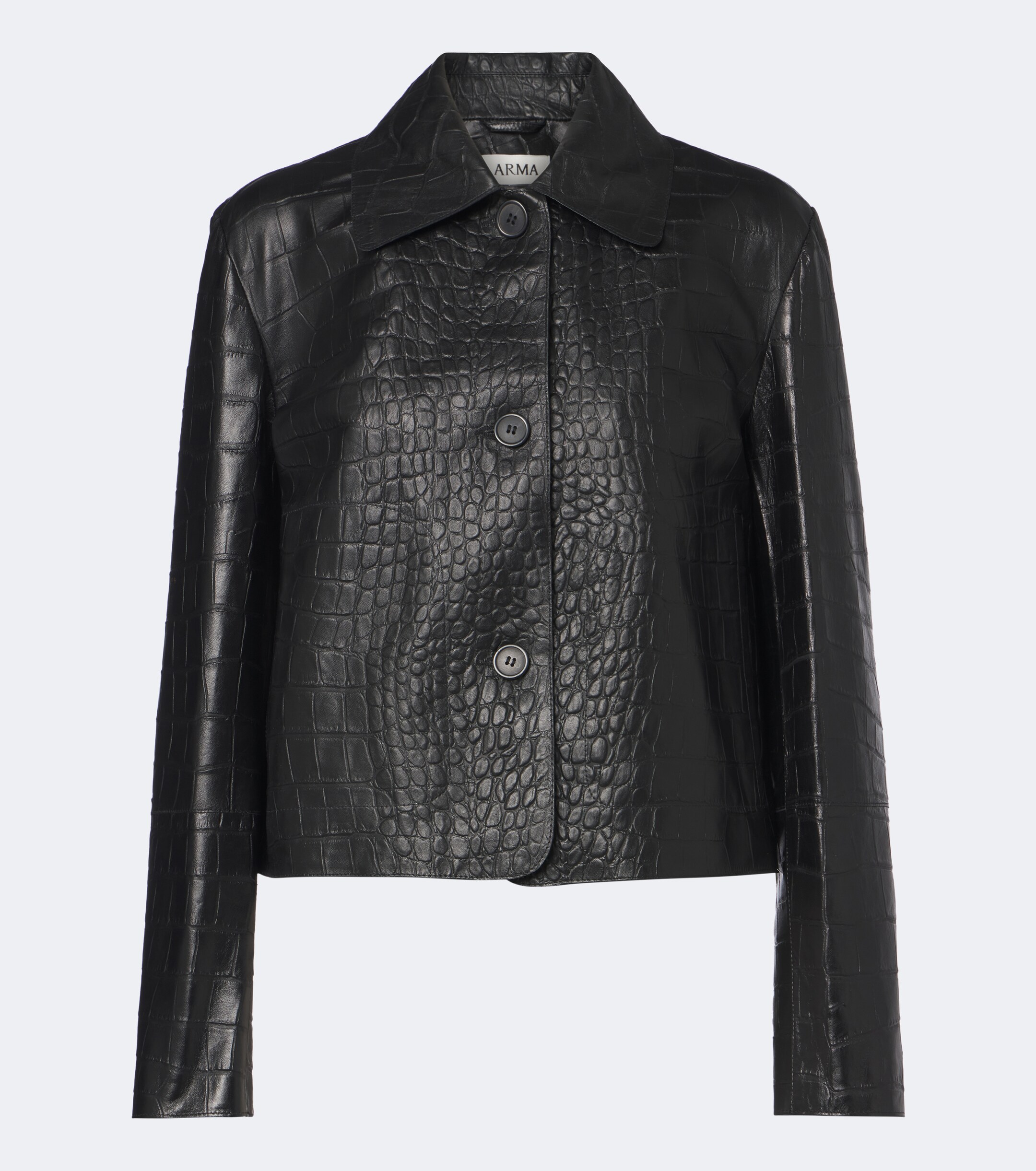 ARMA Arma Emy croc-effect leather jacket