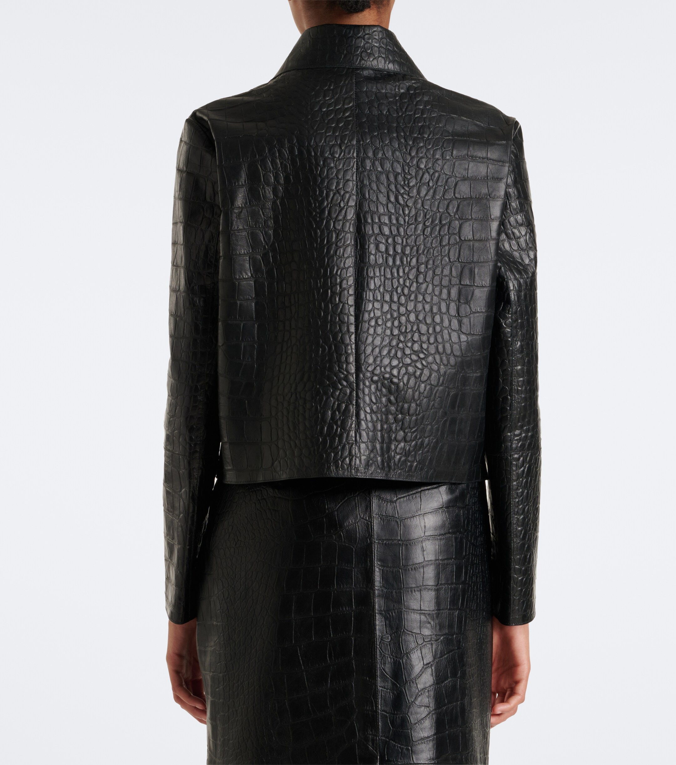 ARMA Arma Emy croc-effect leather jacket