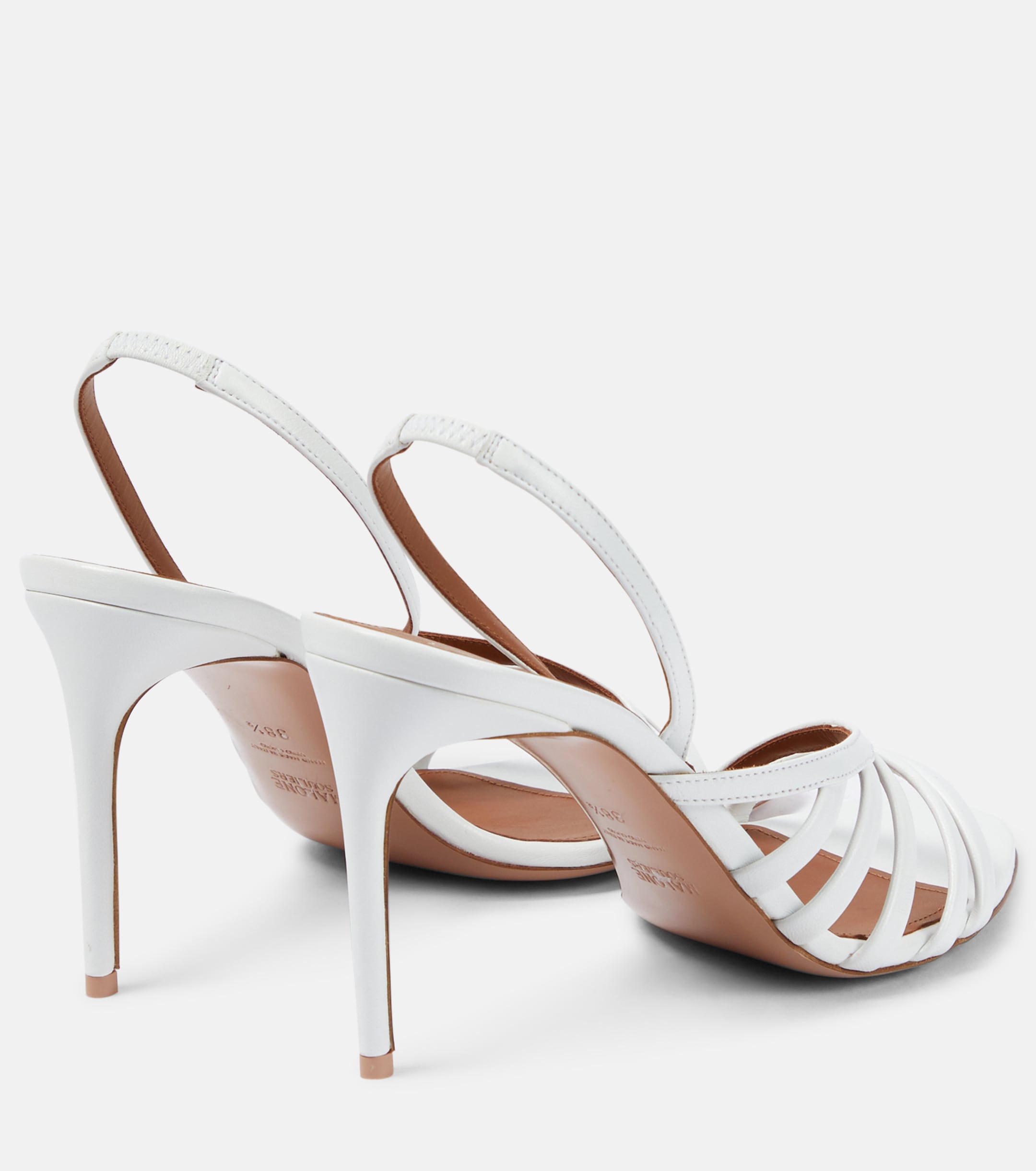 Malone Souliers Ama 90 leather slingback sandals thumbnail