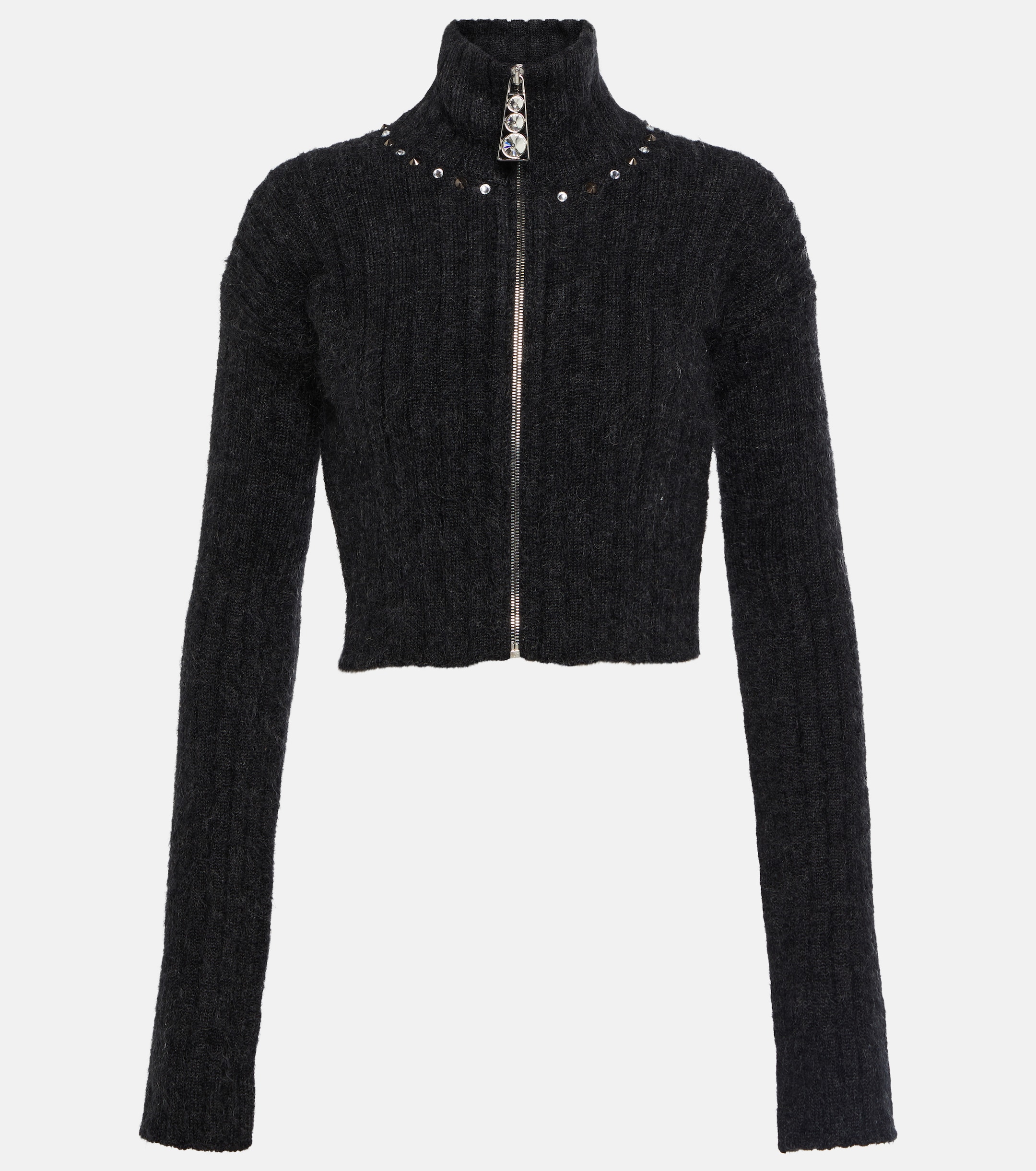 Alessandra Rich Embellished wool-blend sweater