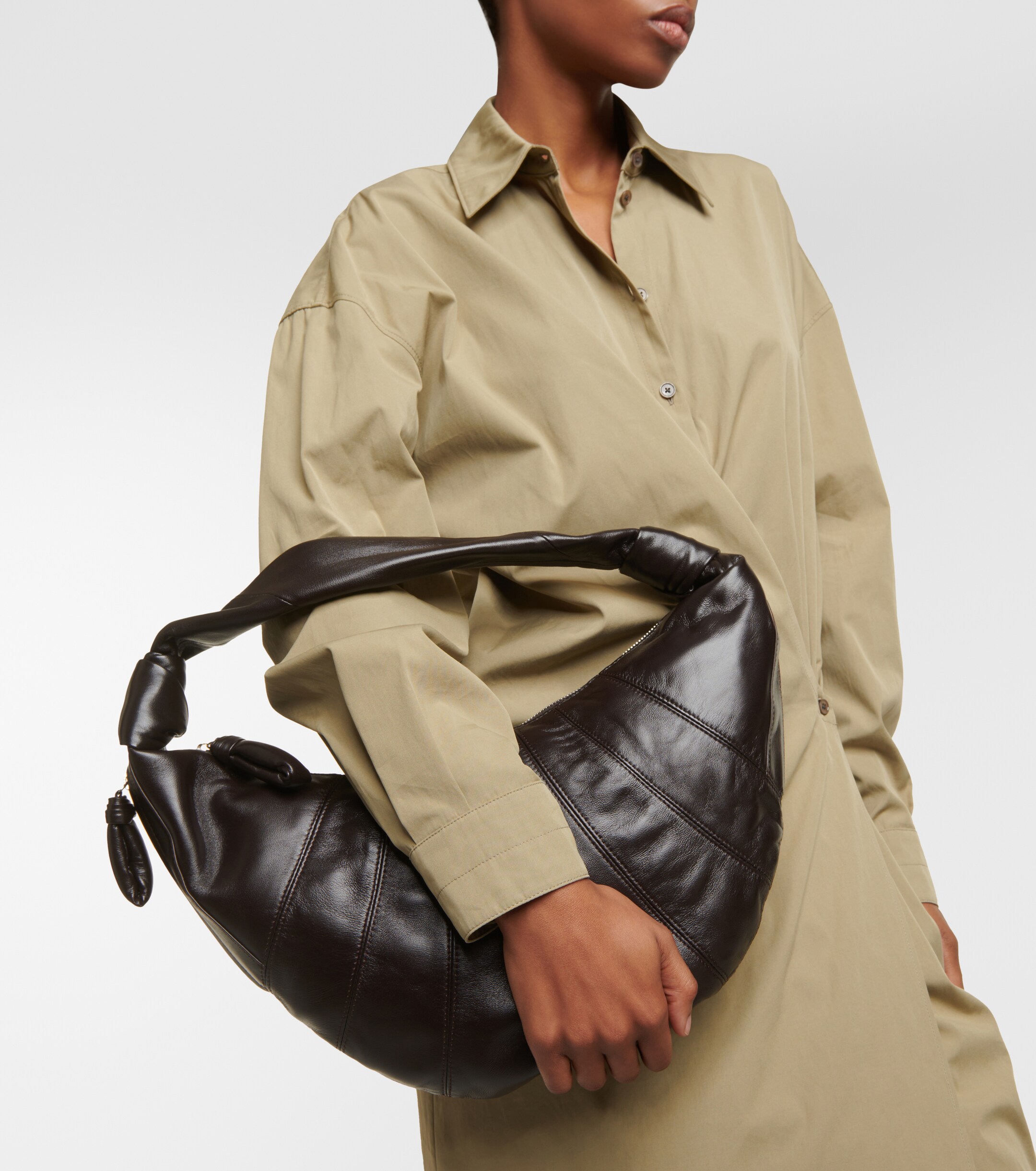 Lemaire Fortune Croissant leather shoulder bag