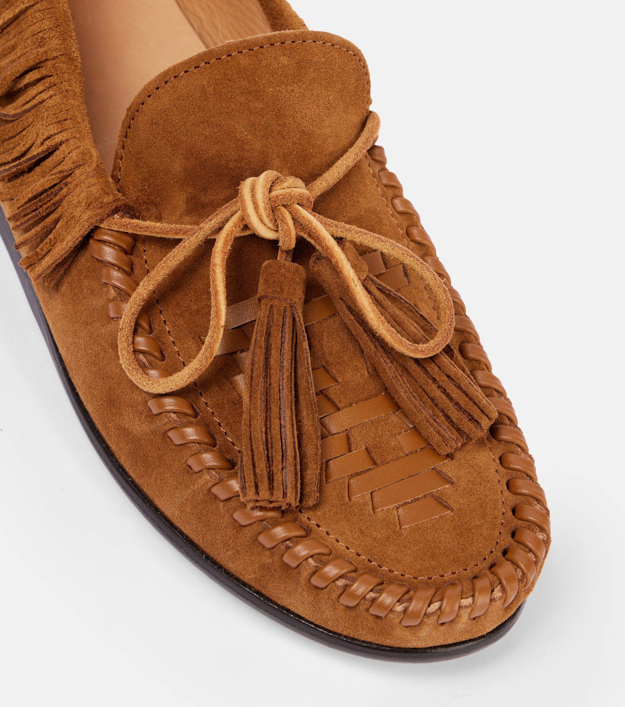 Isabel Marant Fitza fringed suede loafers