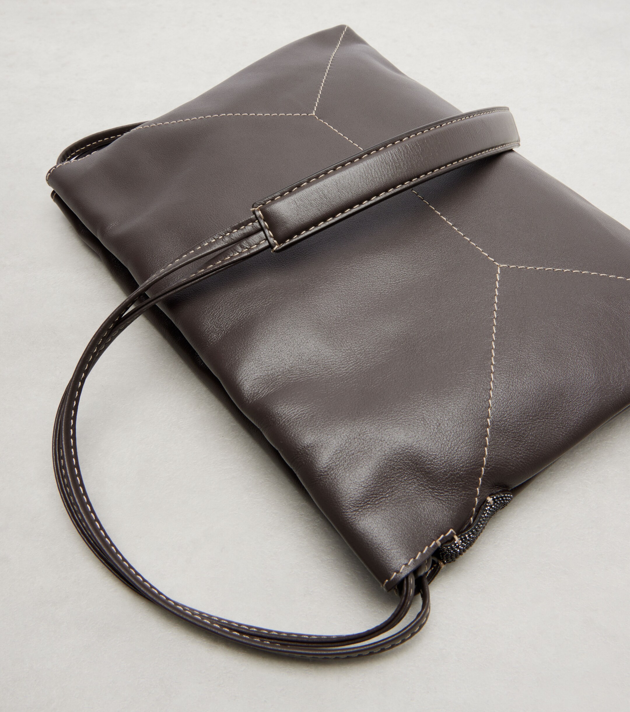 Brunello Cucinelli Mini leather crossbody bag
