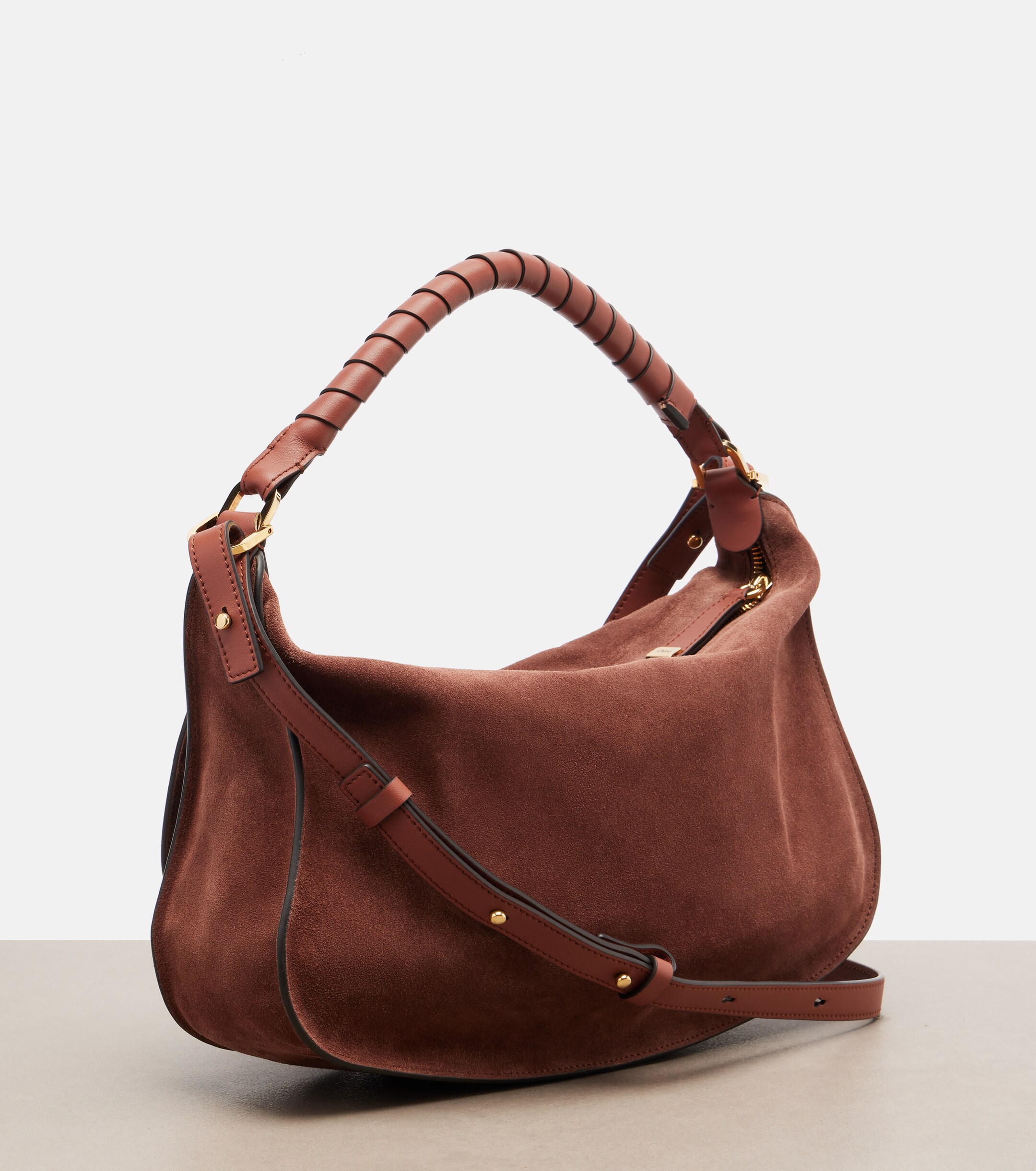 Chloé Marcie Small suede shoulder bag