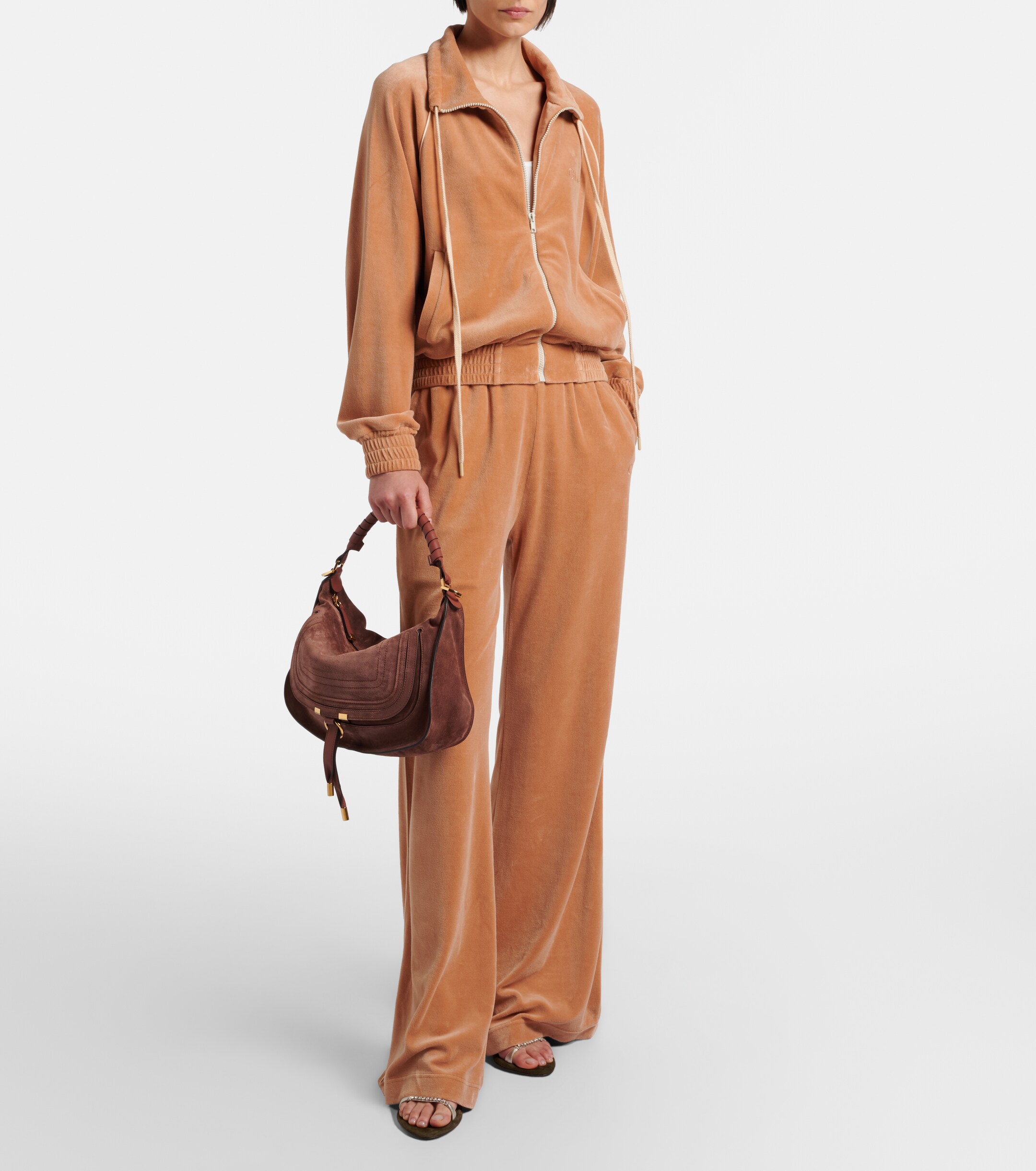 Chloé Marcie Small suede shoulder bag