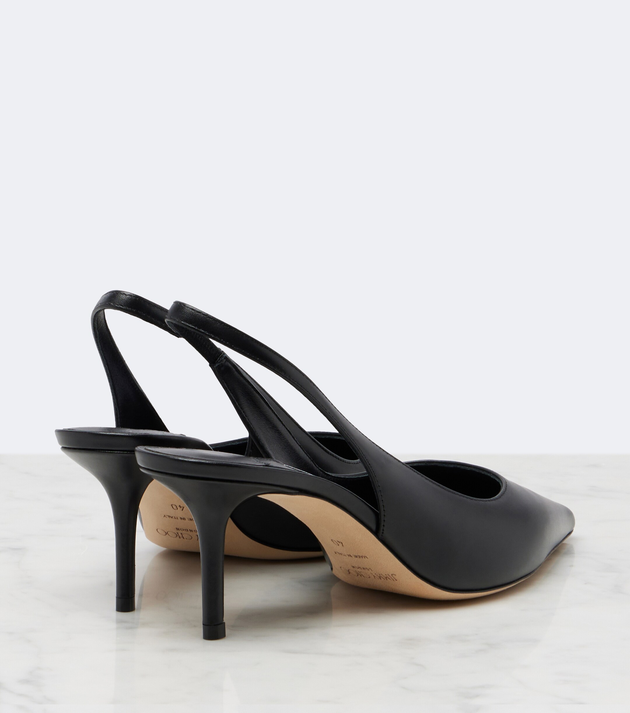 JIMMY CHOO Jimmy Choo Love leather slingback pumps