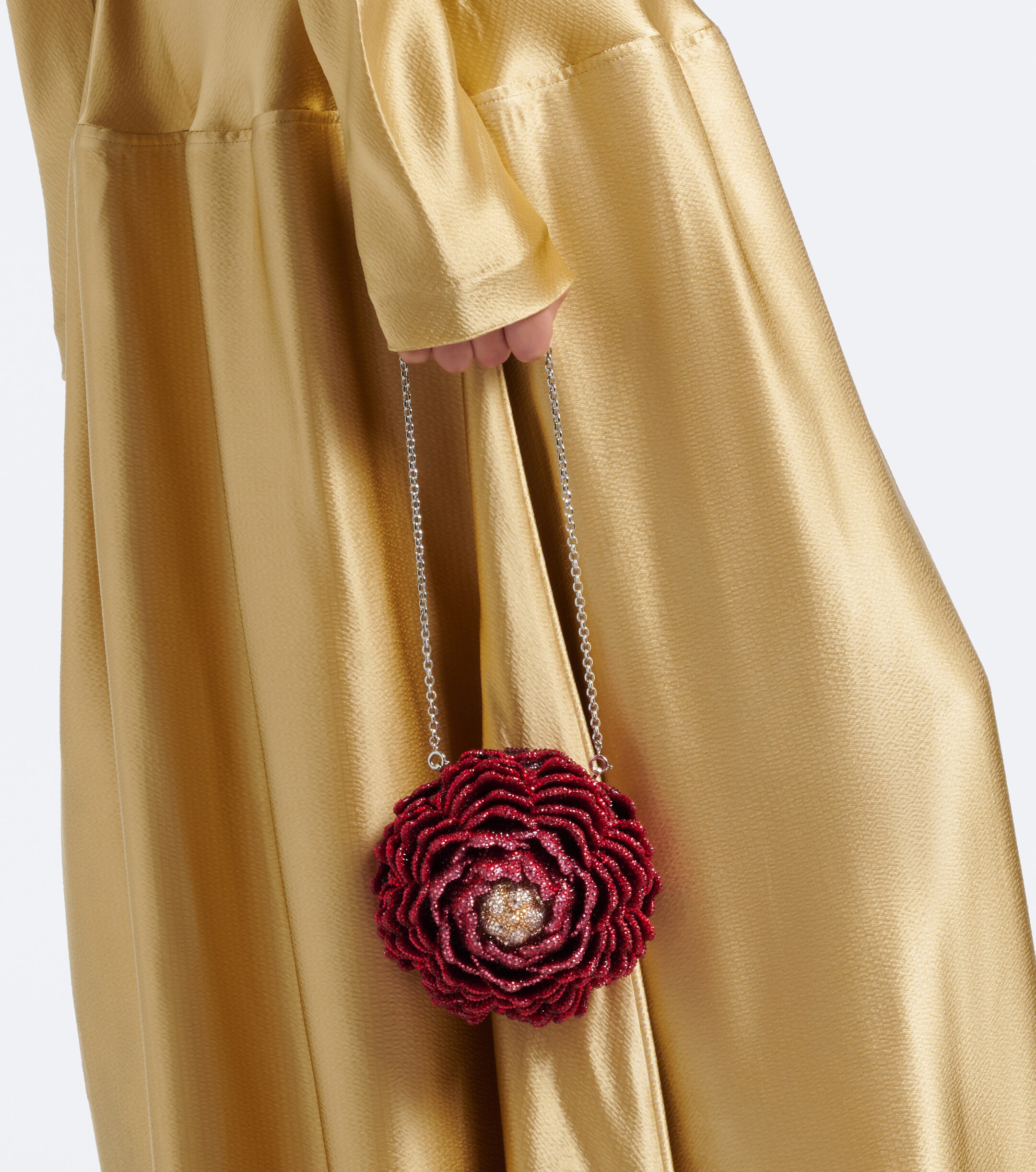 Judith Leiber Couture Judith Leiber Couture Peony Flame crystal-embellished clutch
