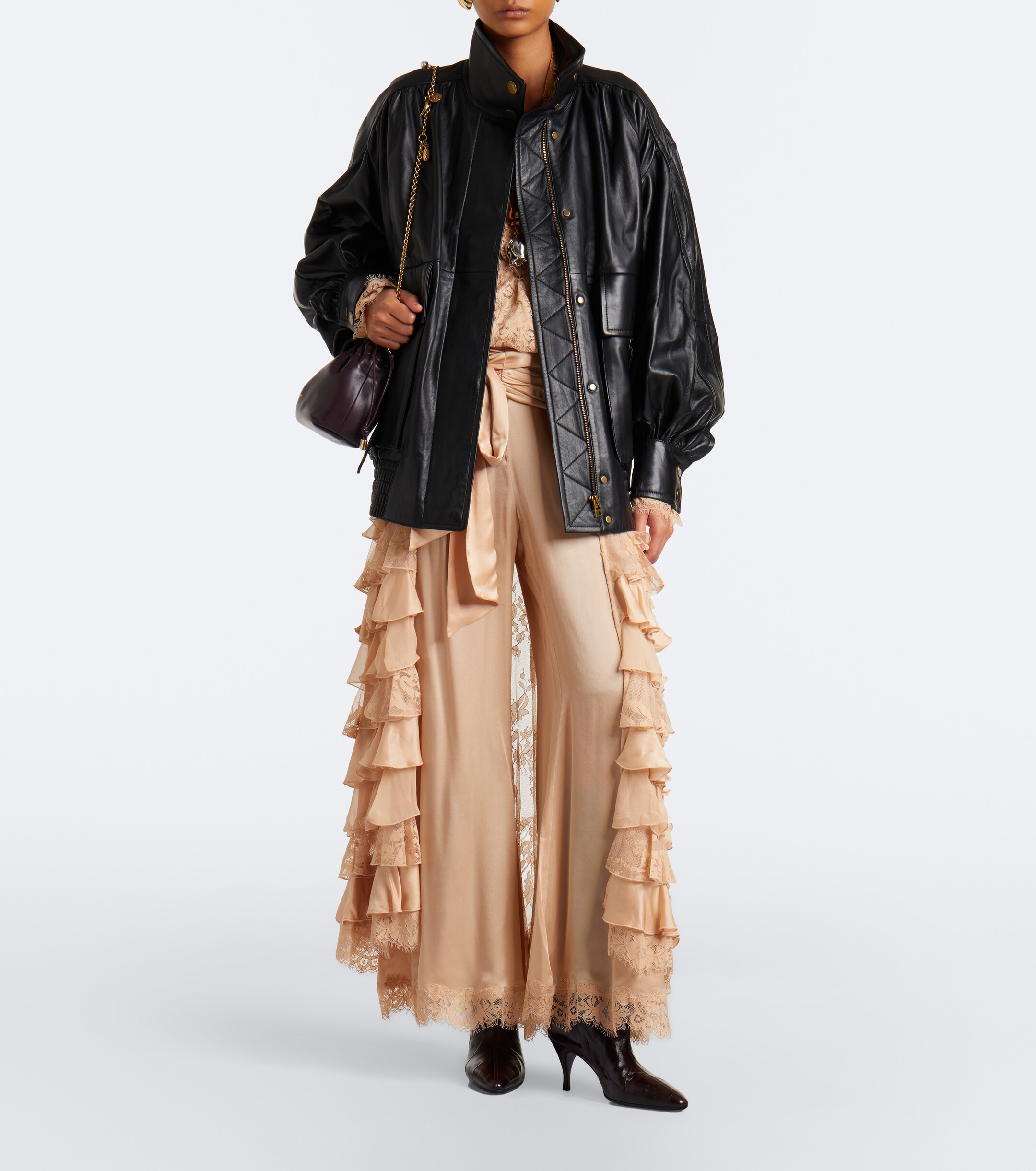 Zimmermann Zimmermann Valiant leather bomber jacket