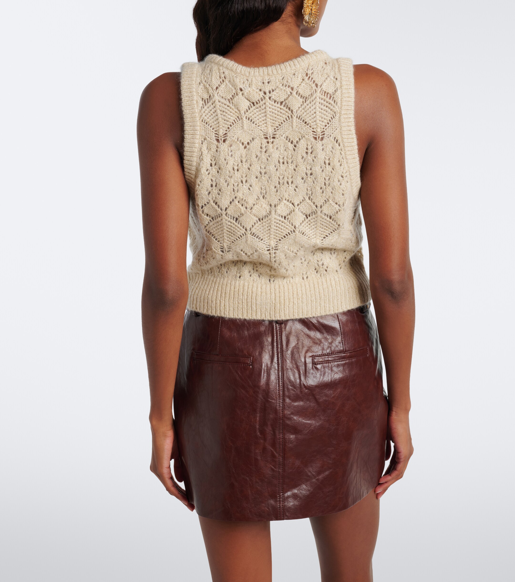 Xu Zhi Xu Zhi Open-knit sweater vest