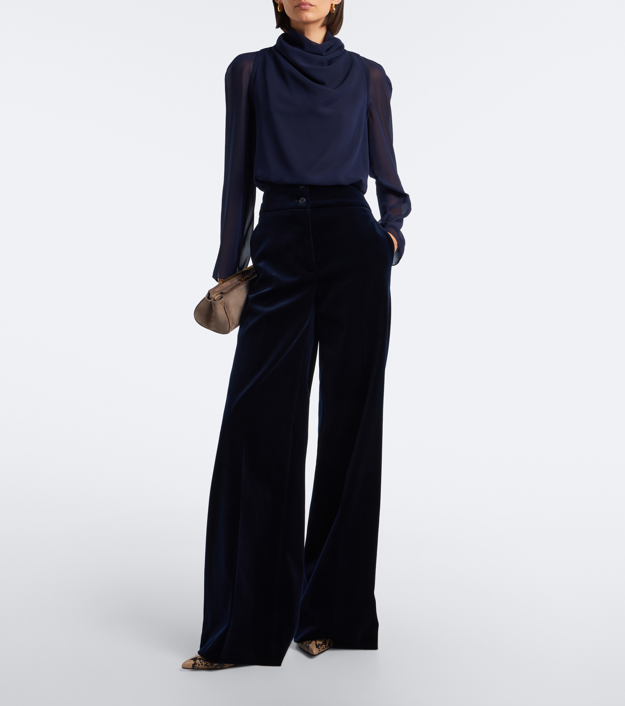Altuzarra Altuzarra Rudy cotton-blend velvet wide-leg pants