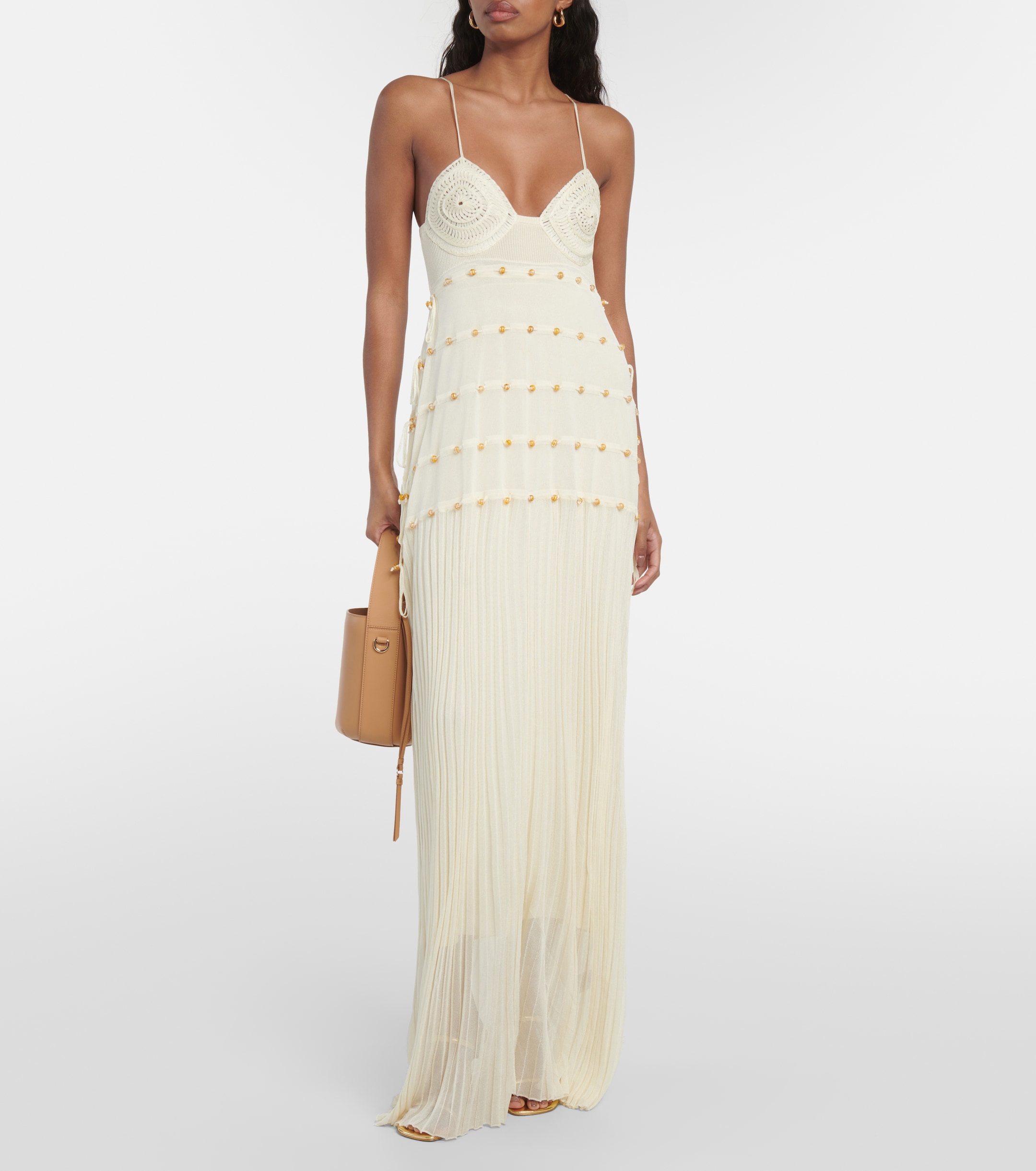 christopher esber reminiscence beaded adjustable dress - maxi Size:24M With a high neckline Summer Tank Plus Size Dresses for