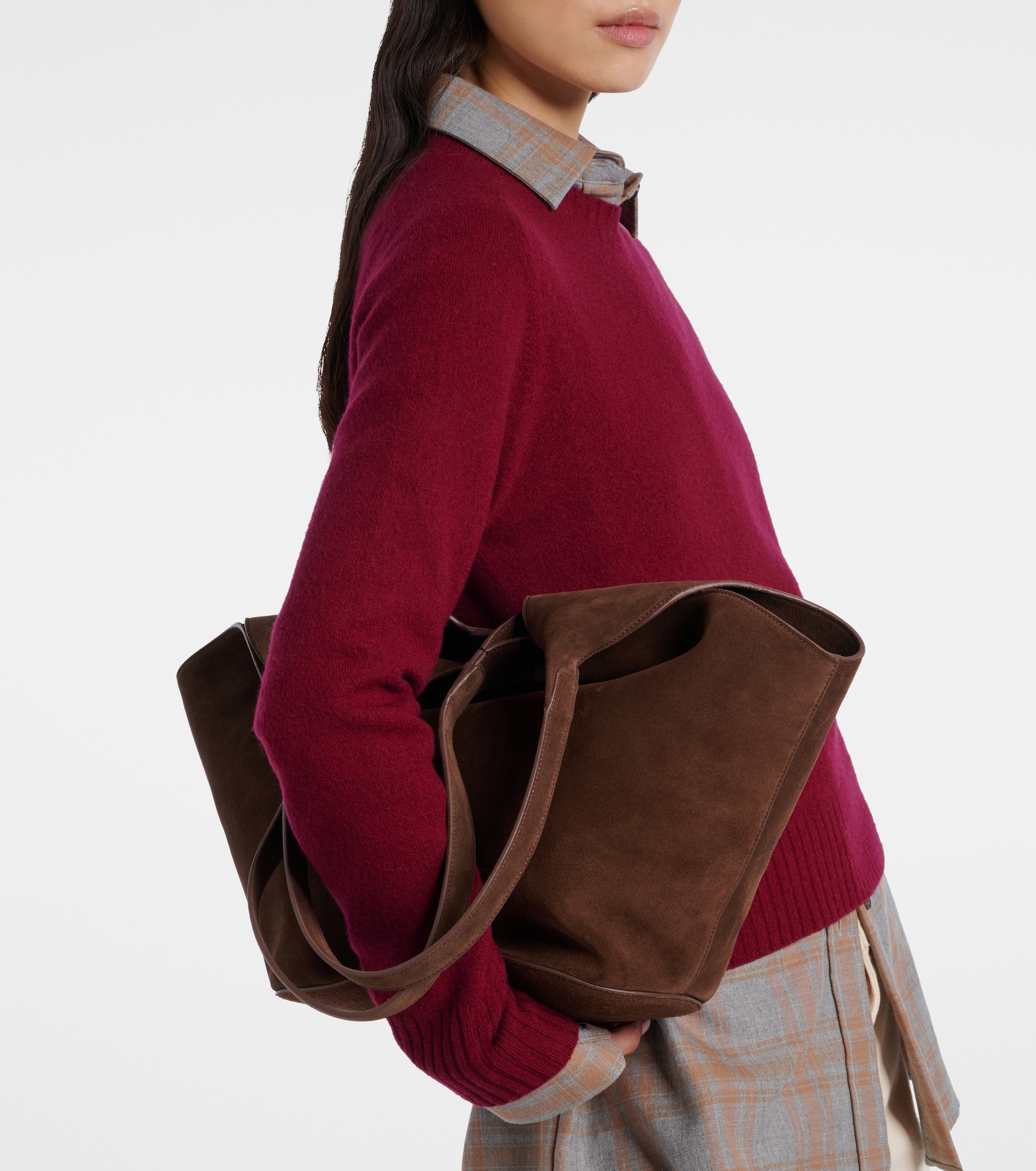 AESTHER EKME Phantom Large suede tote bag thumbnail