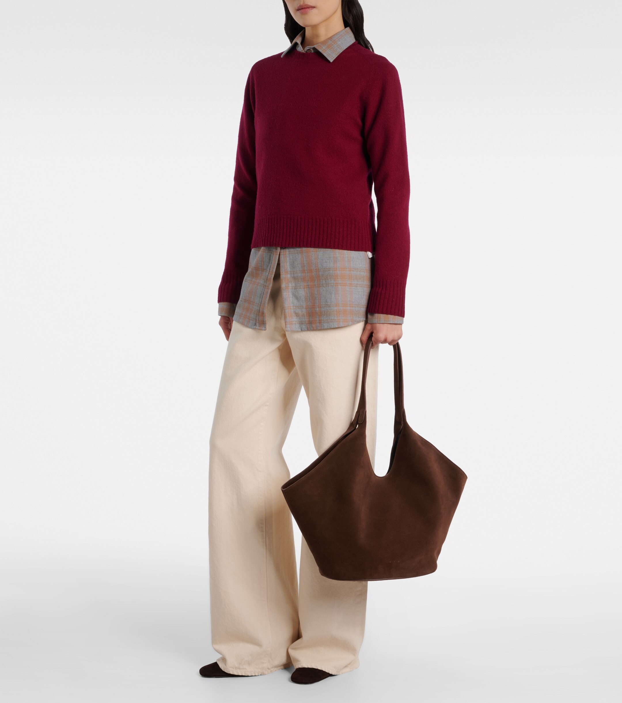 AESTHER EKME Phantom Large suede tote bag thumbnail