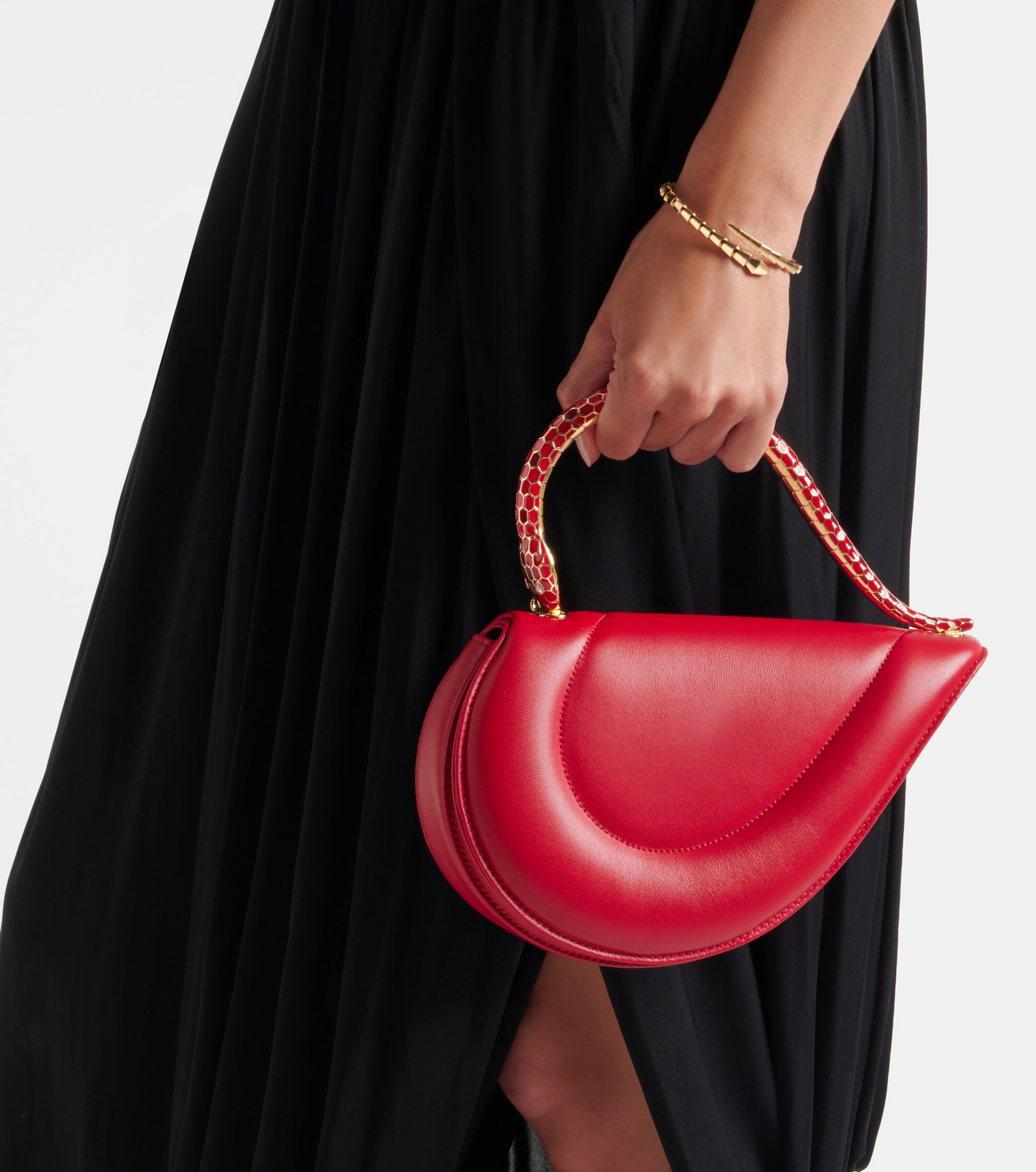 Bvlgari Serpenti Cuore 1968 leather top-handle bag thumbnail