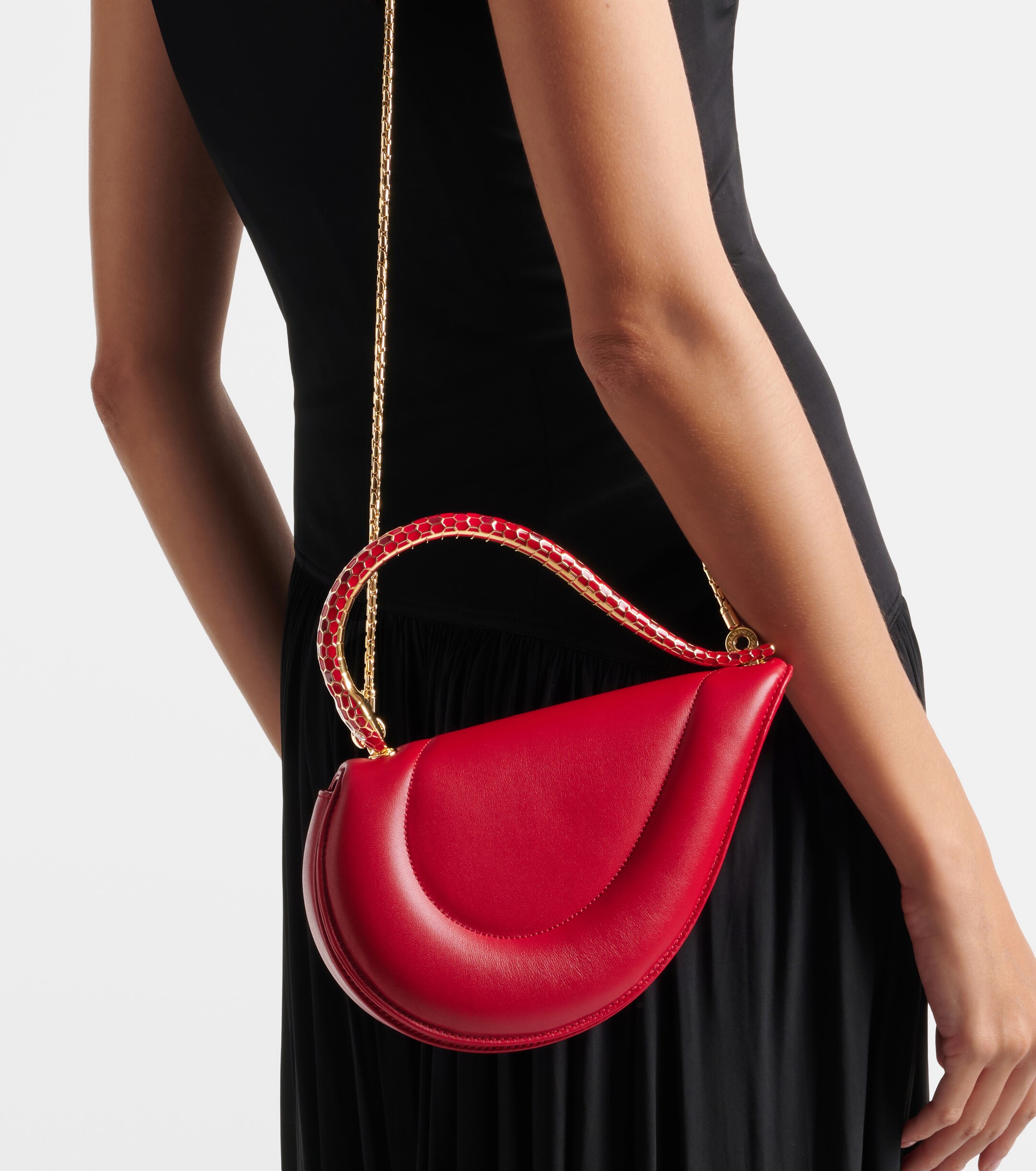 Bvlgari Serpenti Cuore 1968 leather top-handle bag thumbnail
