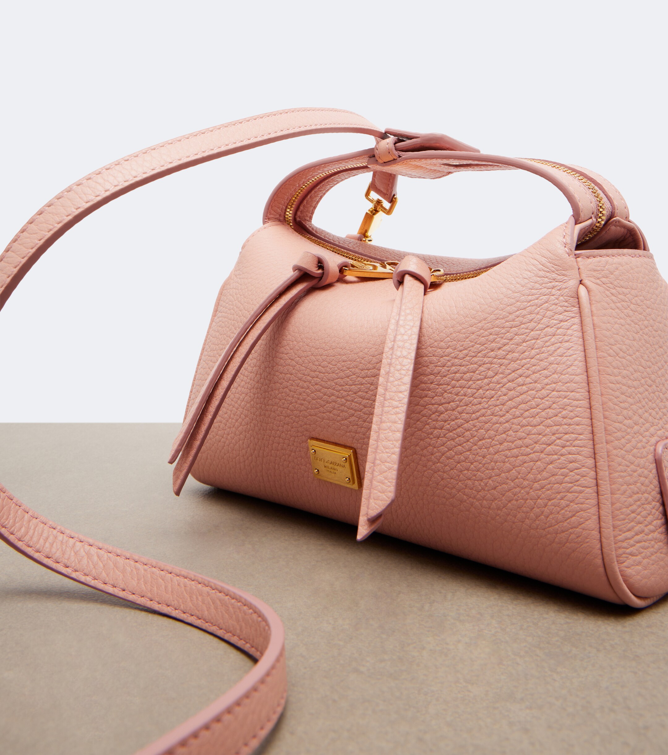 Dolce&Gabbana Vittoria Small leather top-handle bag