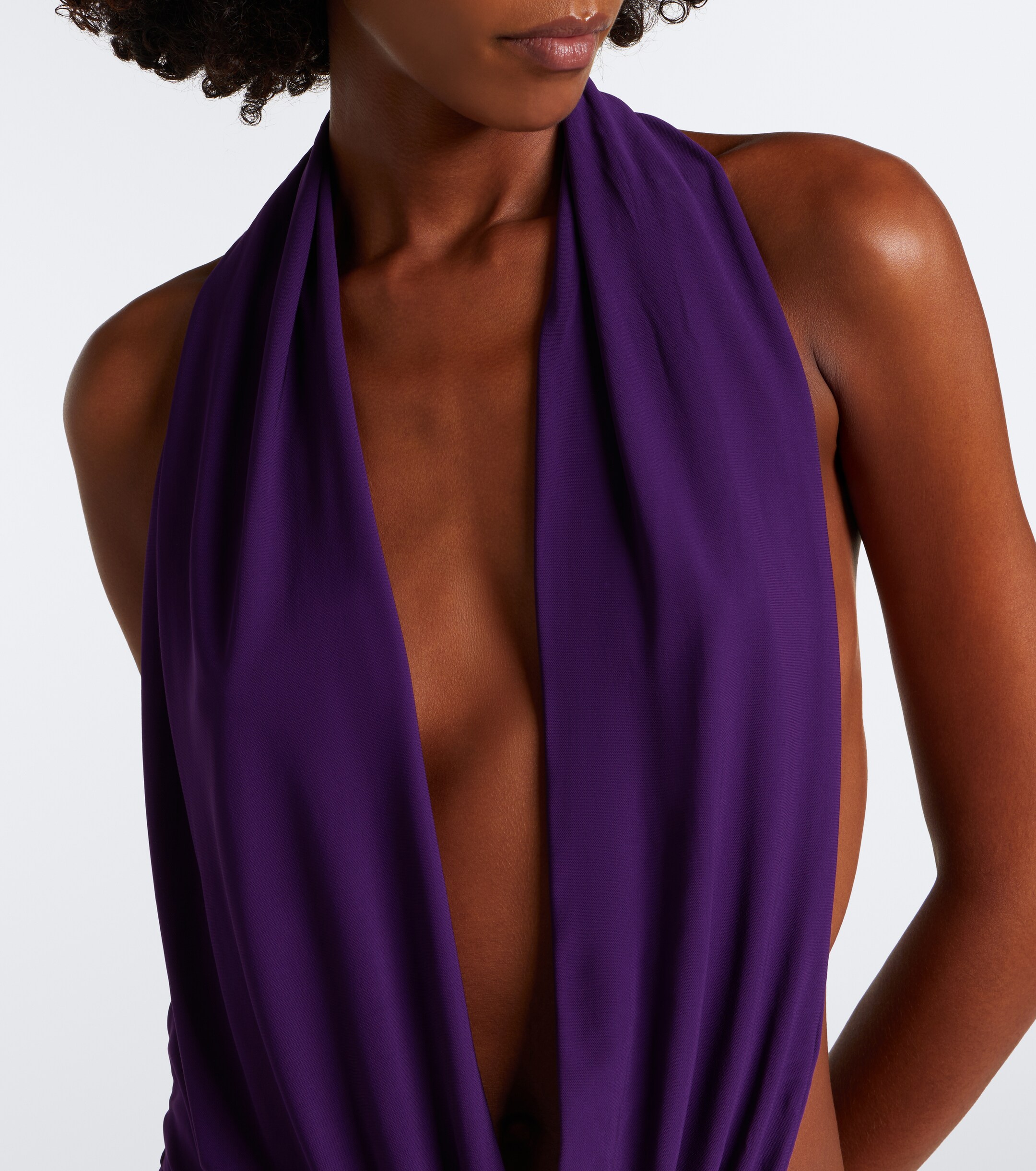 Alex Perry Alex Perry Draped halterneck jersey gown