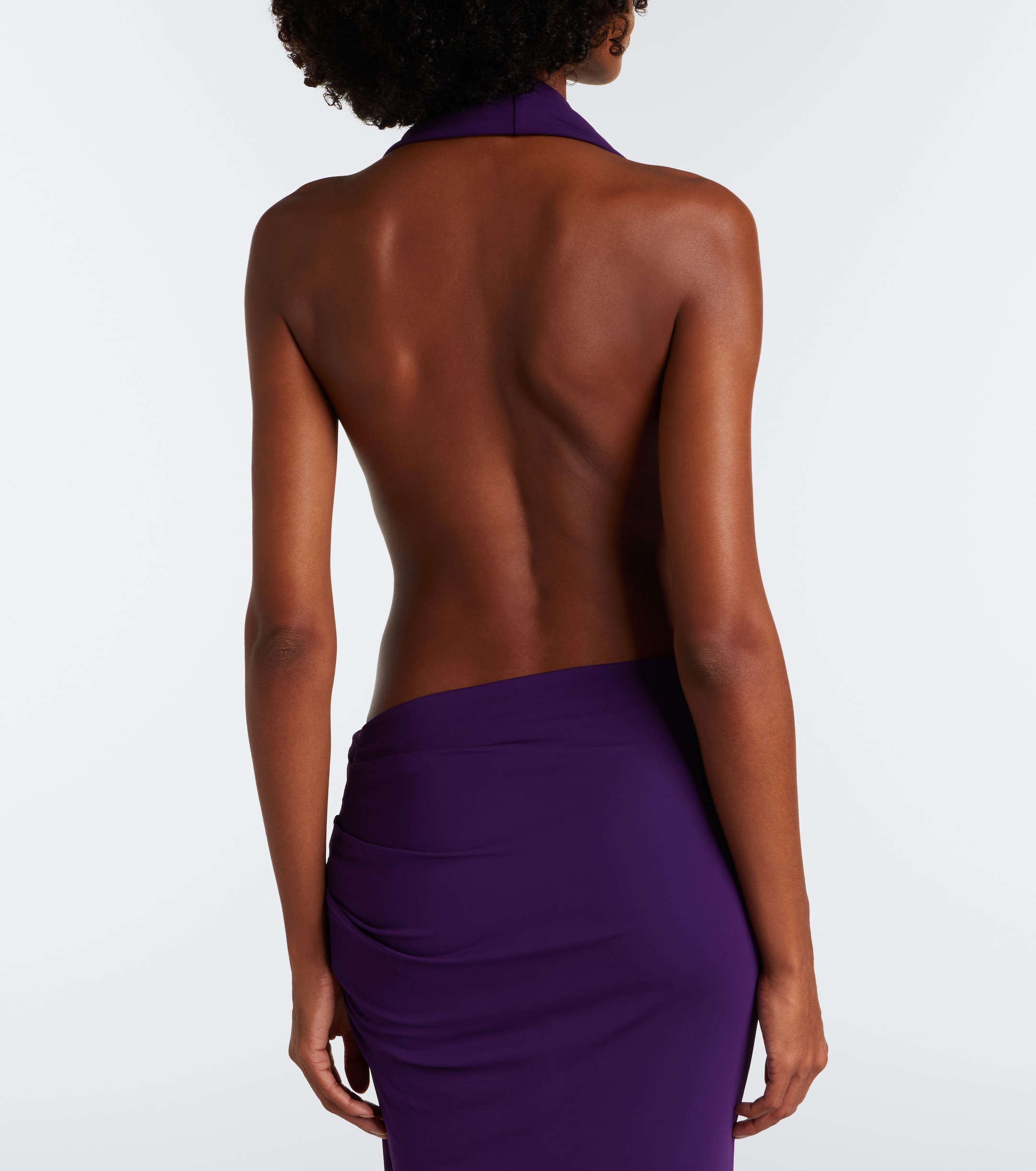 Alex Perry Alex Perry Draped halterneck jersey gown
