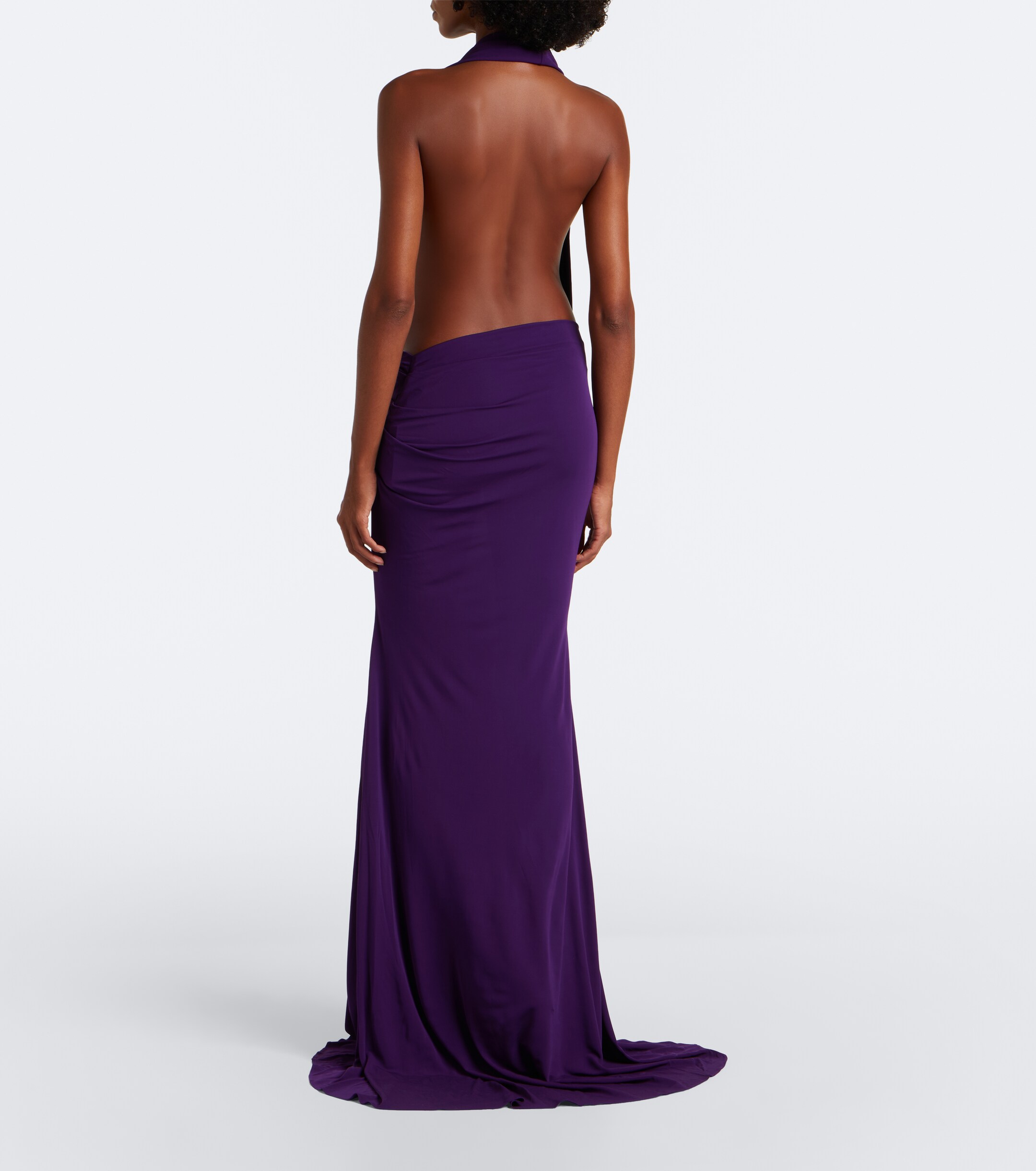 Alex Perry Alex Perry Draped halterneck jersey gown