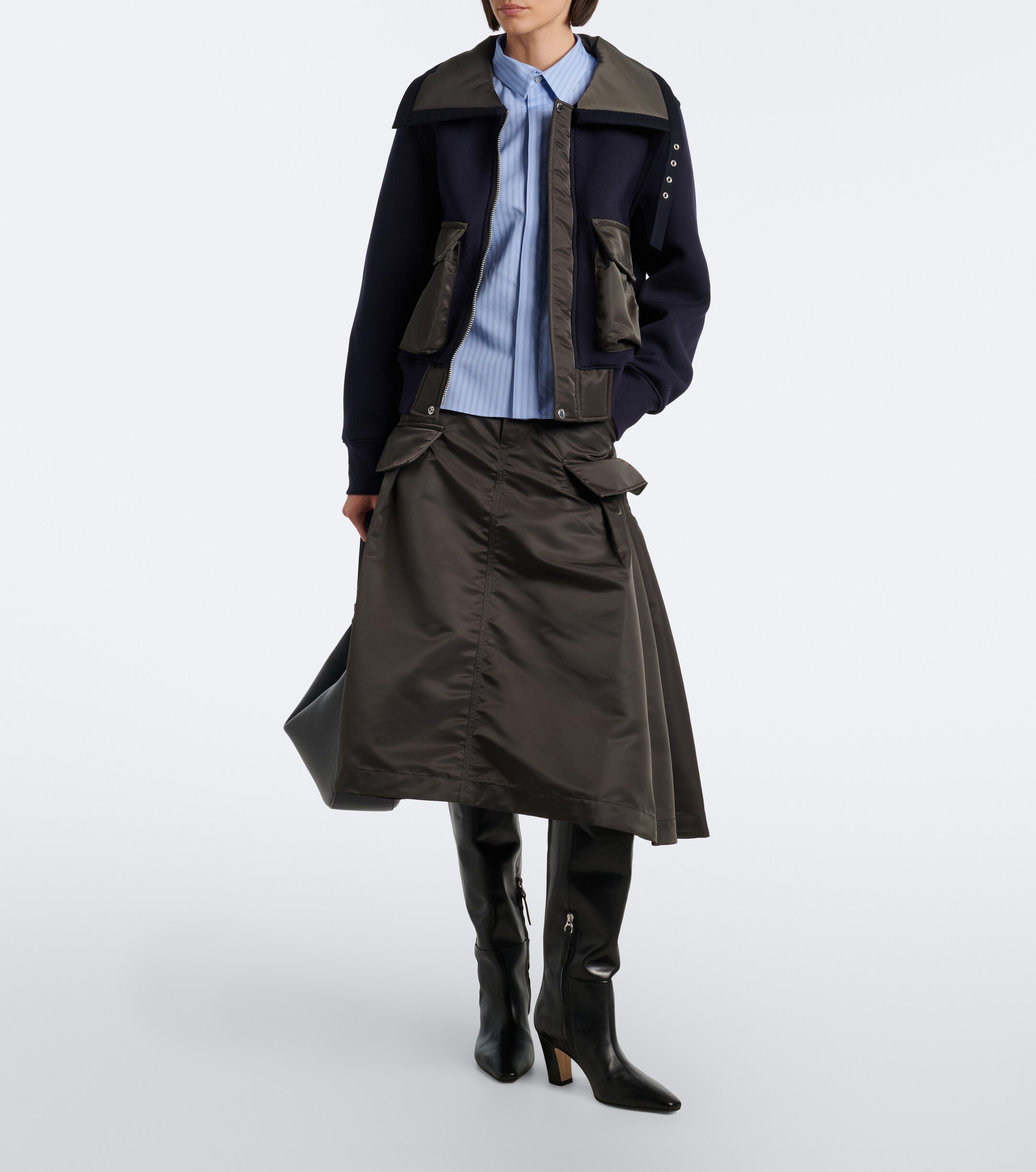 Sacai Sacai Cotton-blend blouson jacket