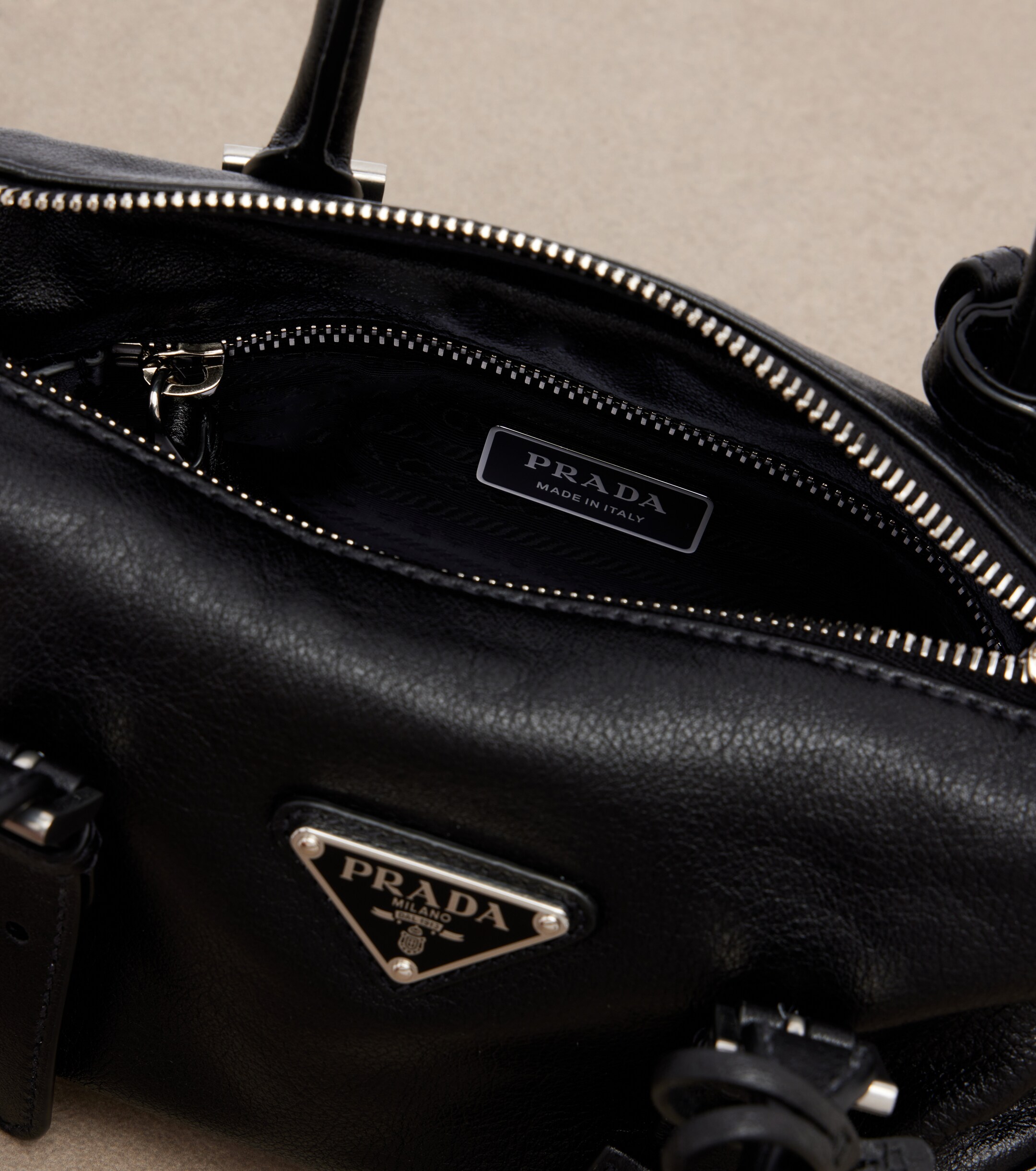 Prada Prada Karin Small leather top-handle bag