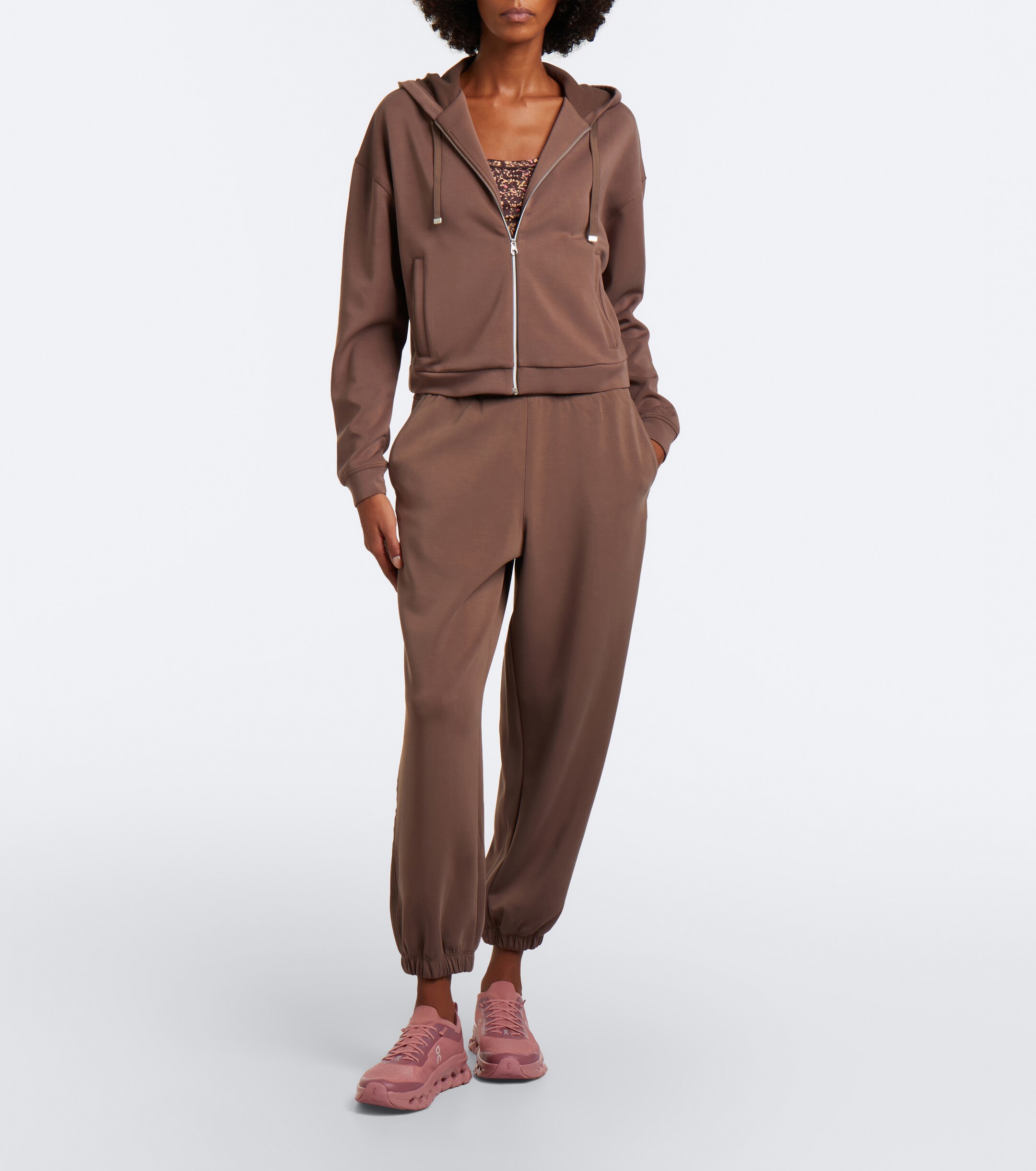 Varley Varley Jorgie jersey zip-up hoodie