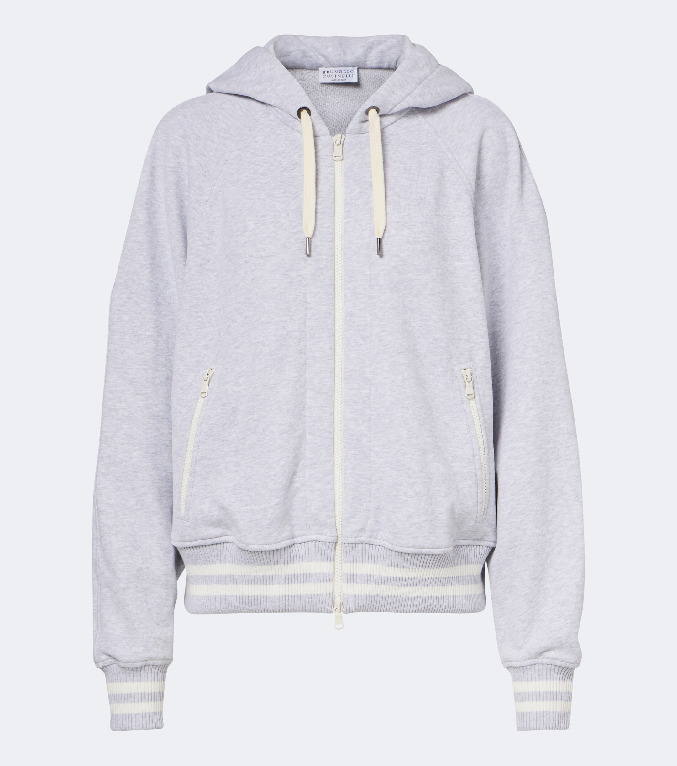 Brunello Cucinelli Brunello Cucinelli Cotton jersey zip-up hoodie
