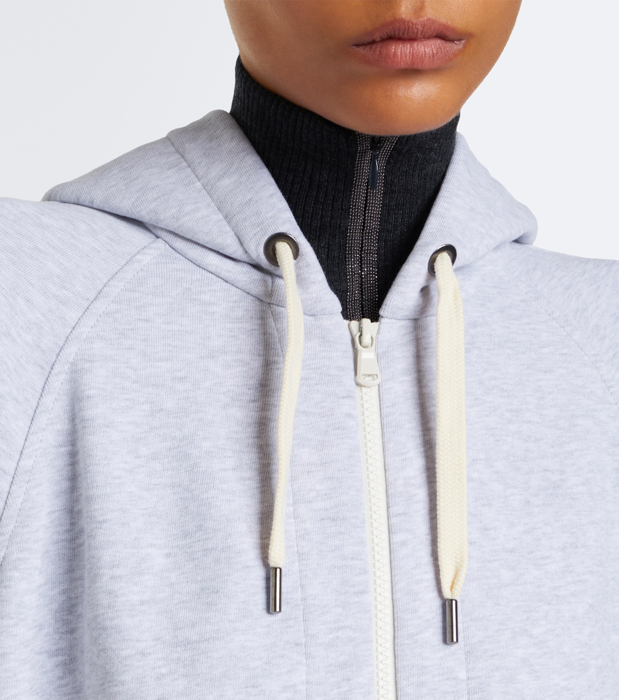 Brunello Cucinelli Brunello Cucinelli Cotton jersey zip-up hoodie