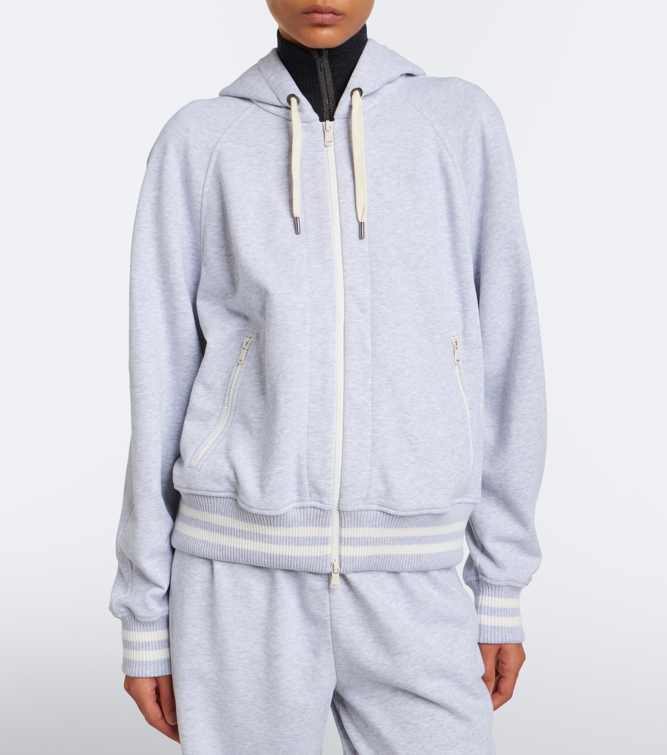 Brunello Cucinelli Brunello Cucinelli Cotton jersey zip-up hoodie