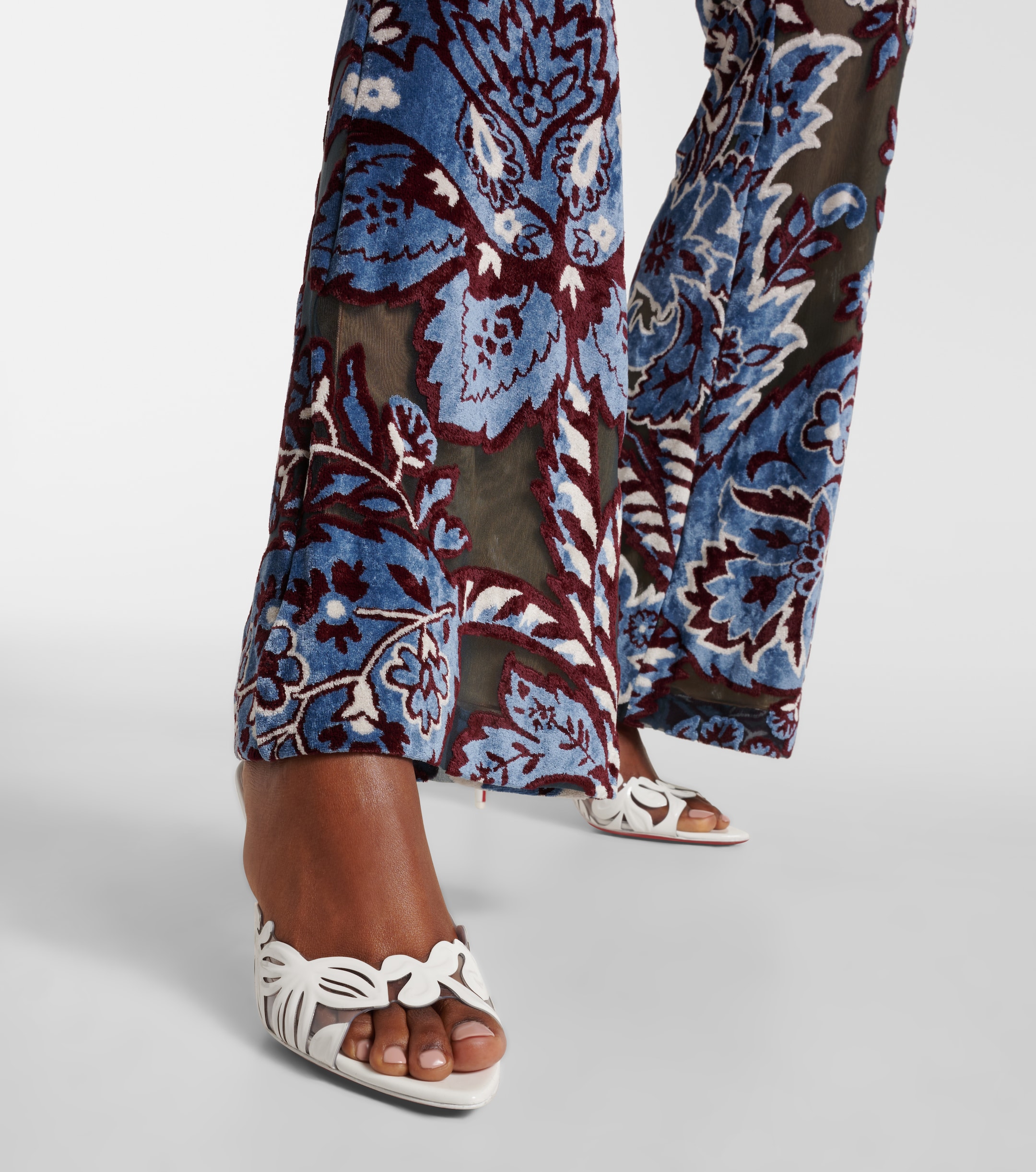 CHRISTIAN LOUBOUTIN - Apostropha 80 PVC and leather mules | Plush
