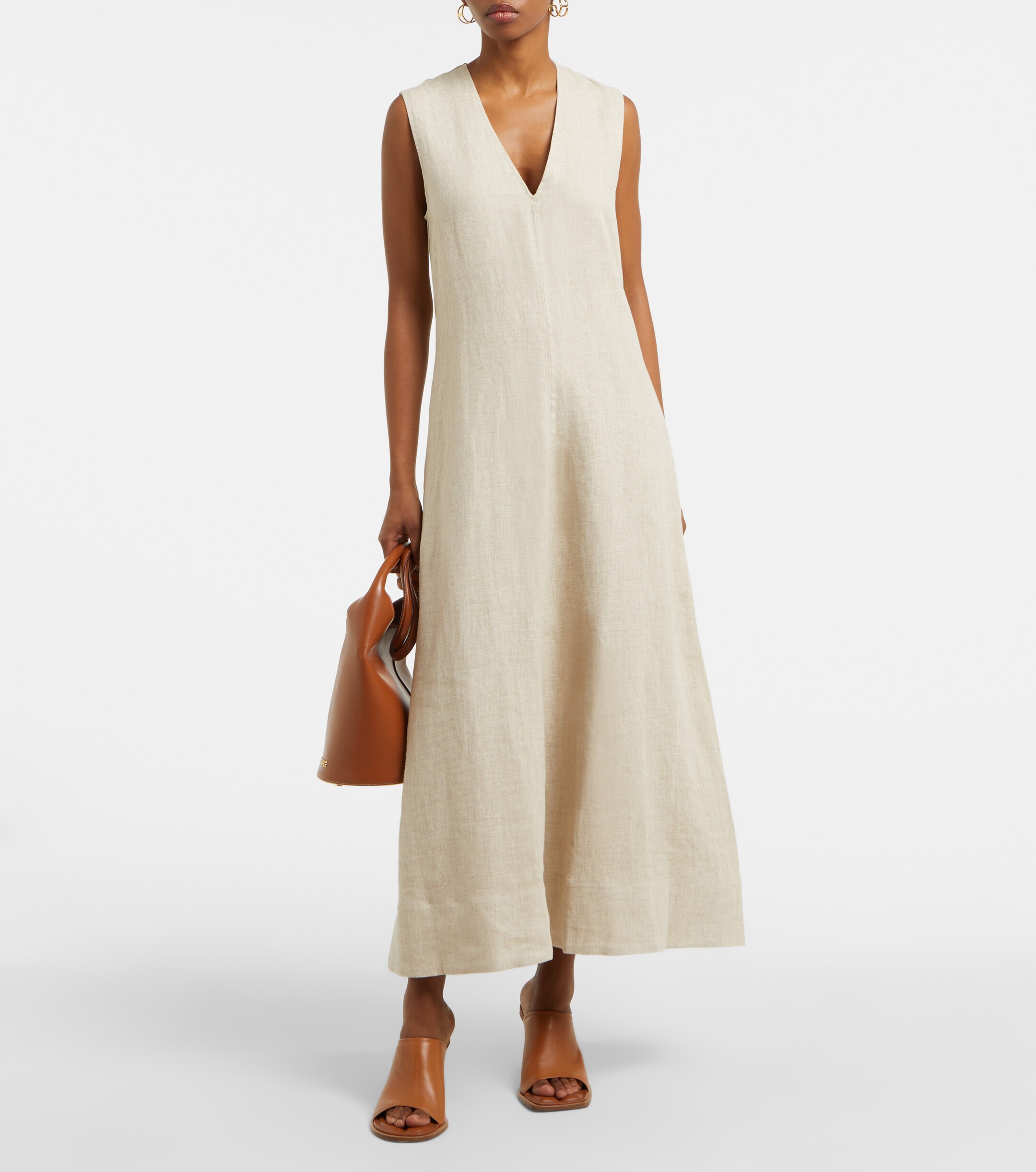 Faithfull - Marteret linen maxi dress | Plush