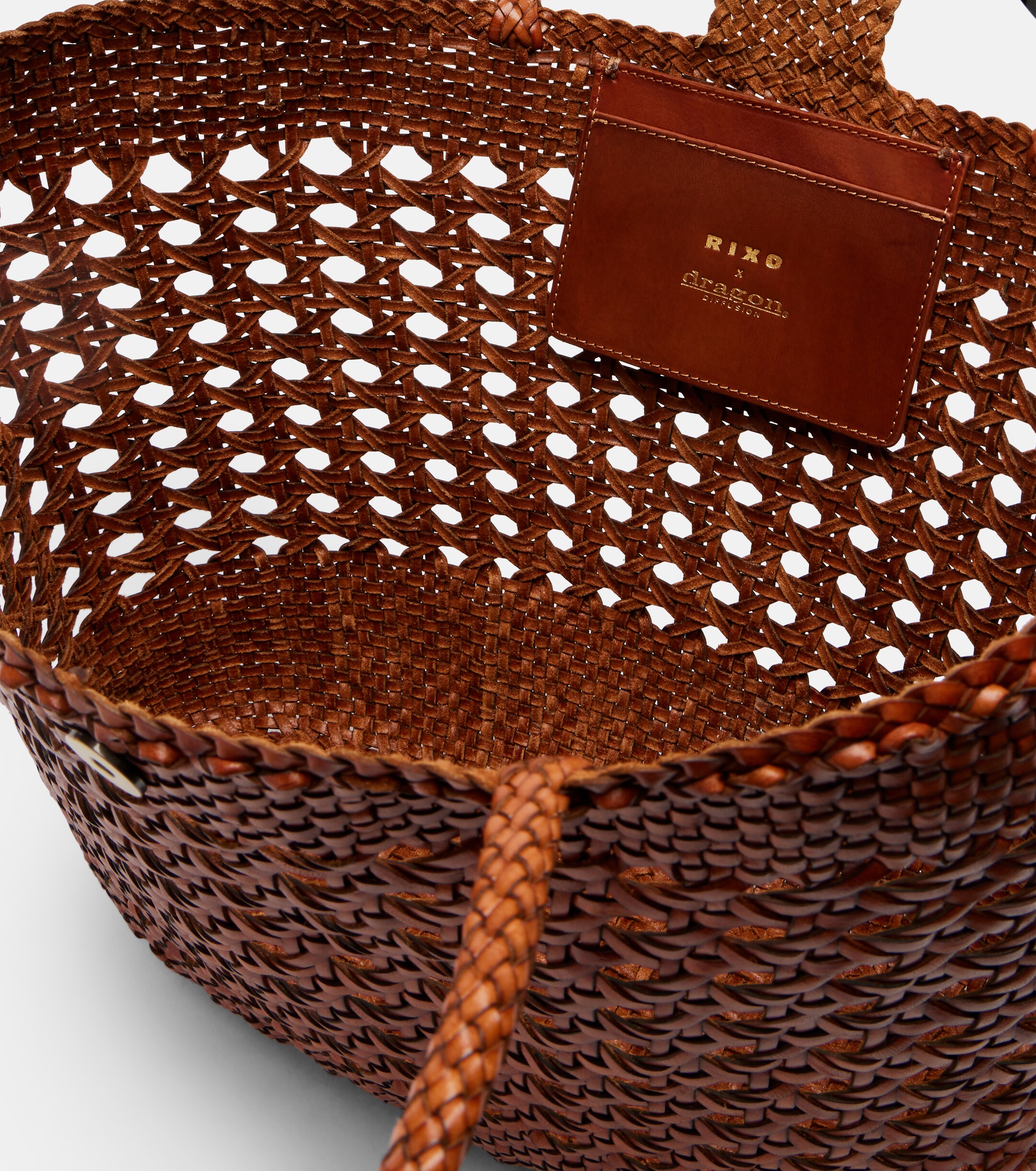 RIXO x Dragon Diffusion Lucine leather tote bag