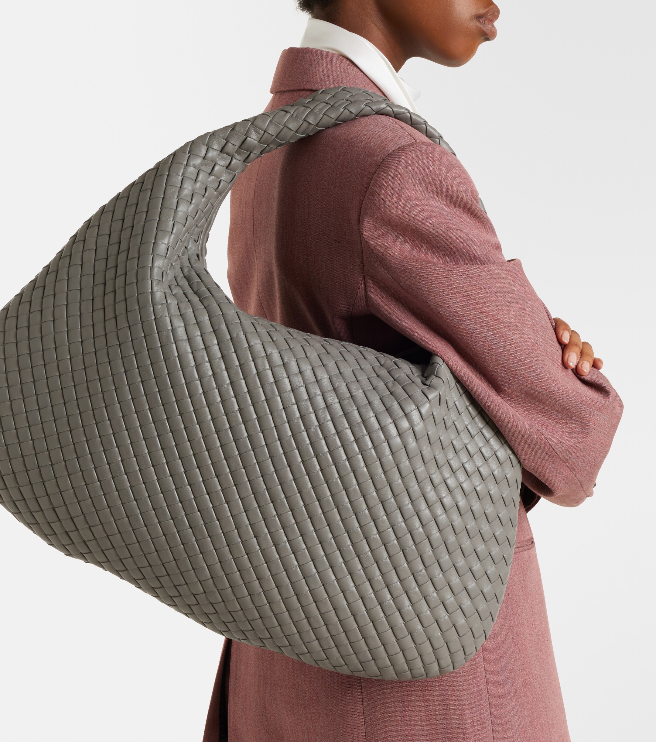Bottega Veneta Maxi Veneta leather shoulder bag
