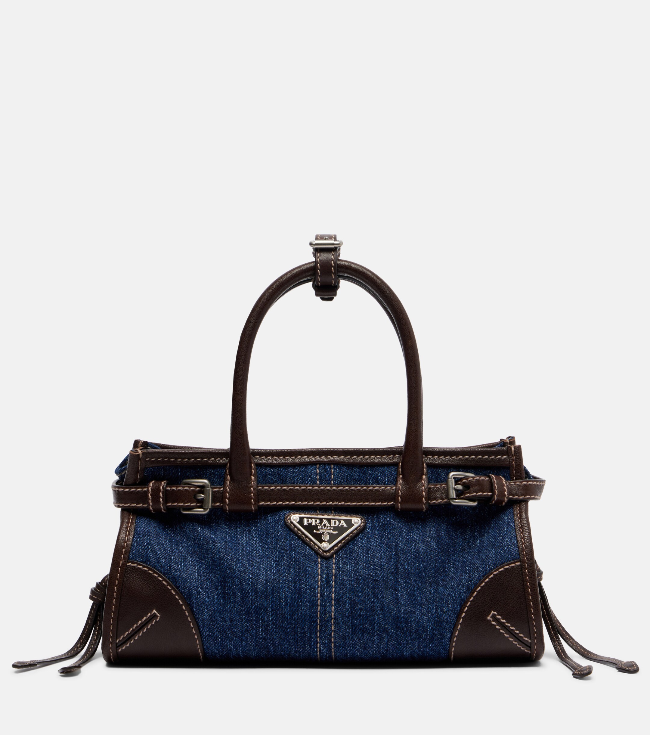 Prada Prada Bonnie Small denim top-handle bag