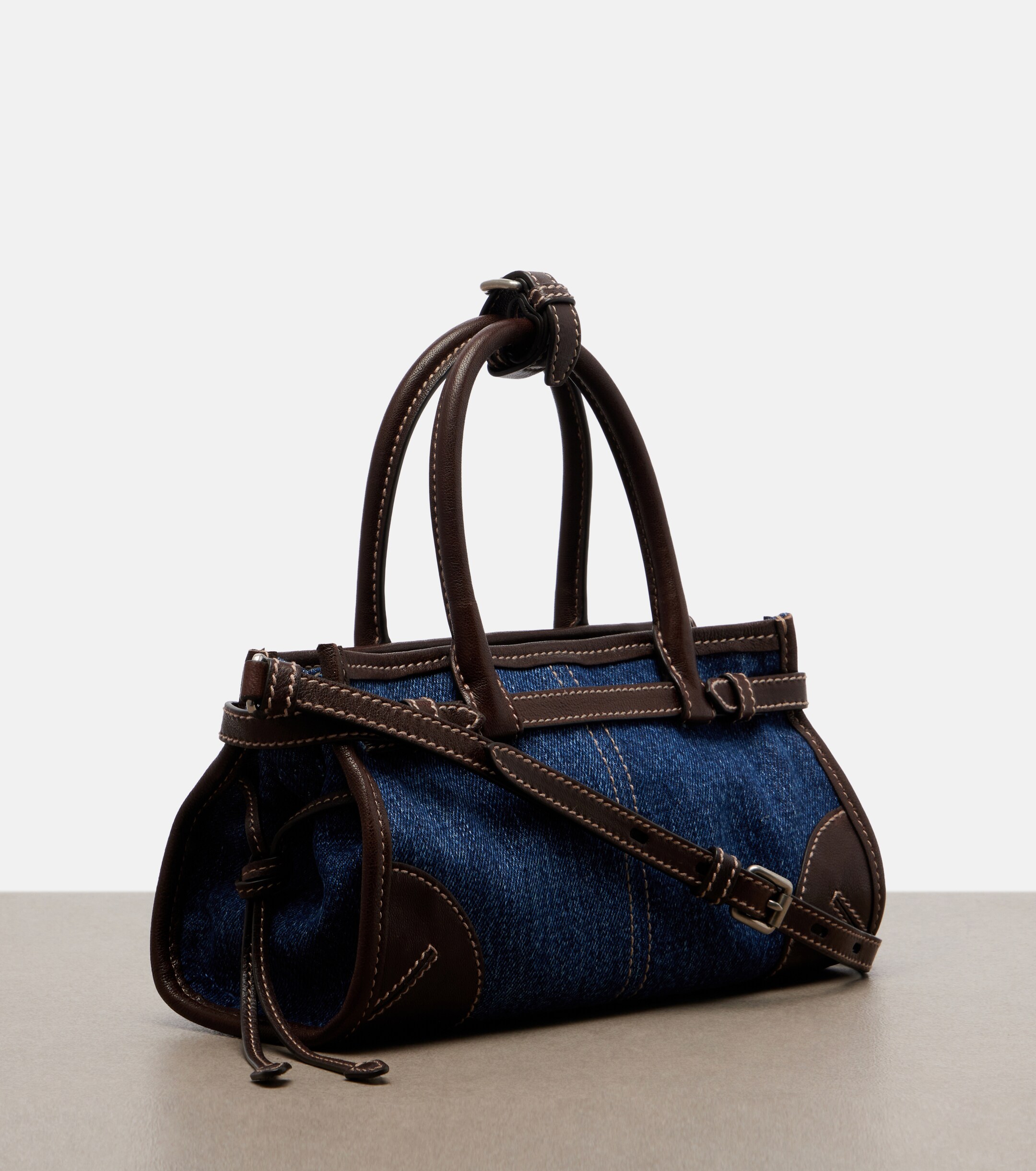 Prada Prada Bonnie Small denim top-handle bag