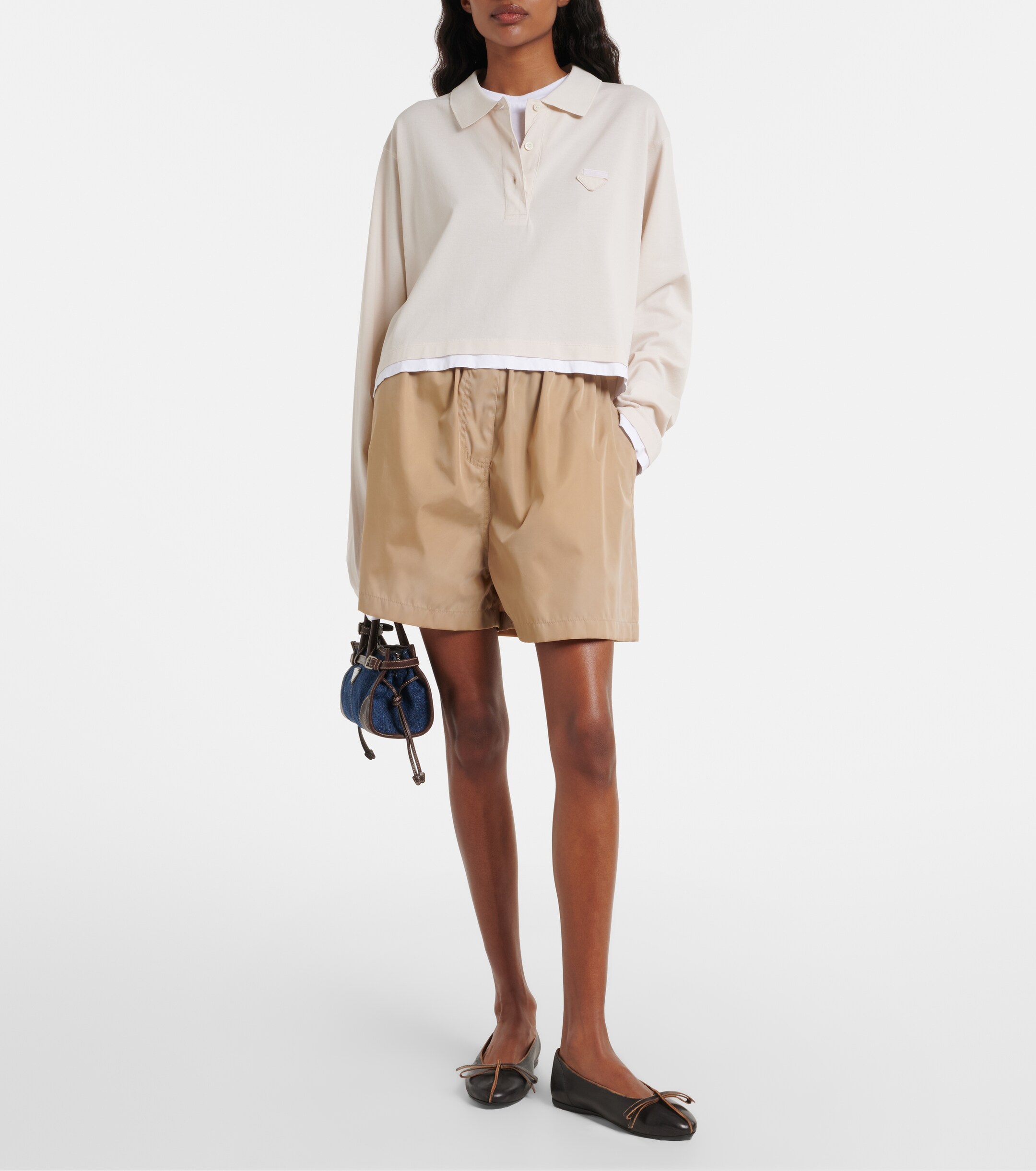 Prada Prada Bonnie Small denim top-handle bag