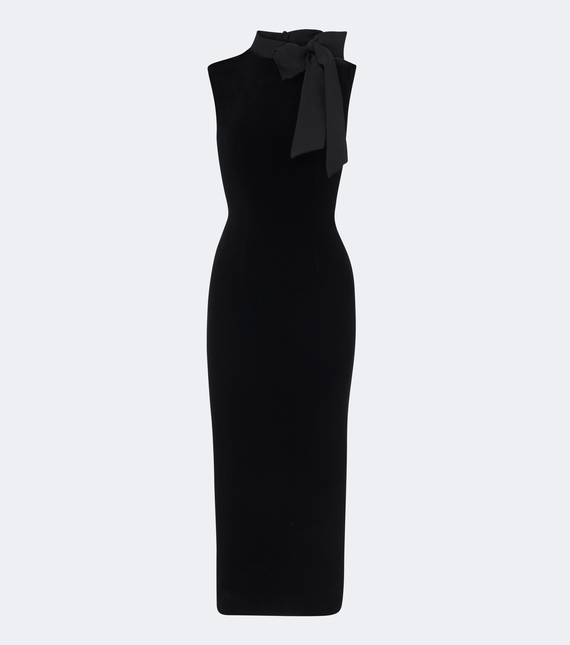 Roland Mouret Roland Mouret Tie-neck velvet cocktail dress