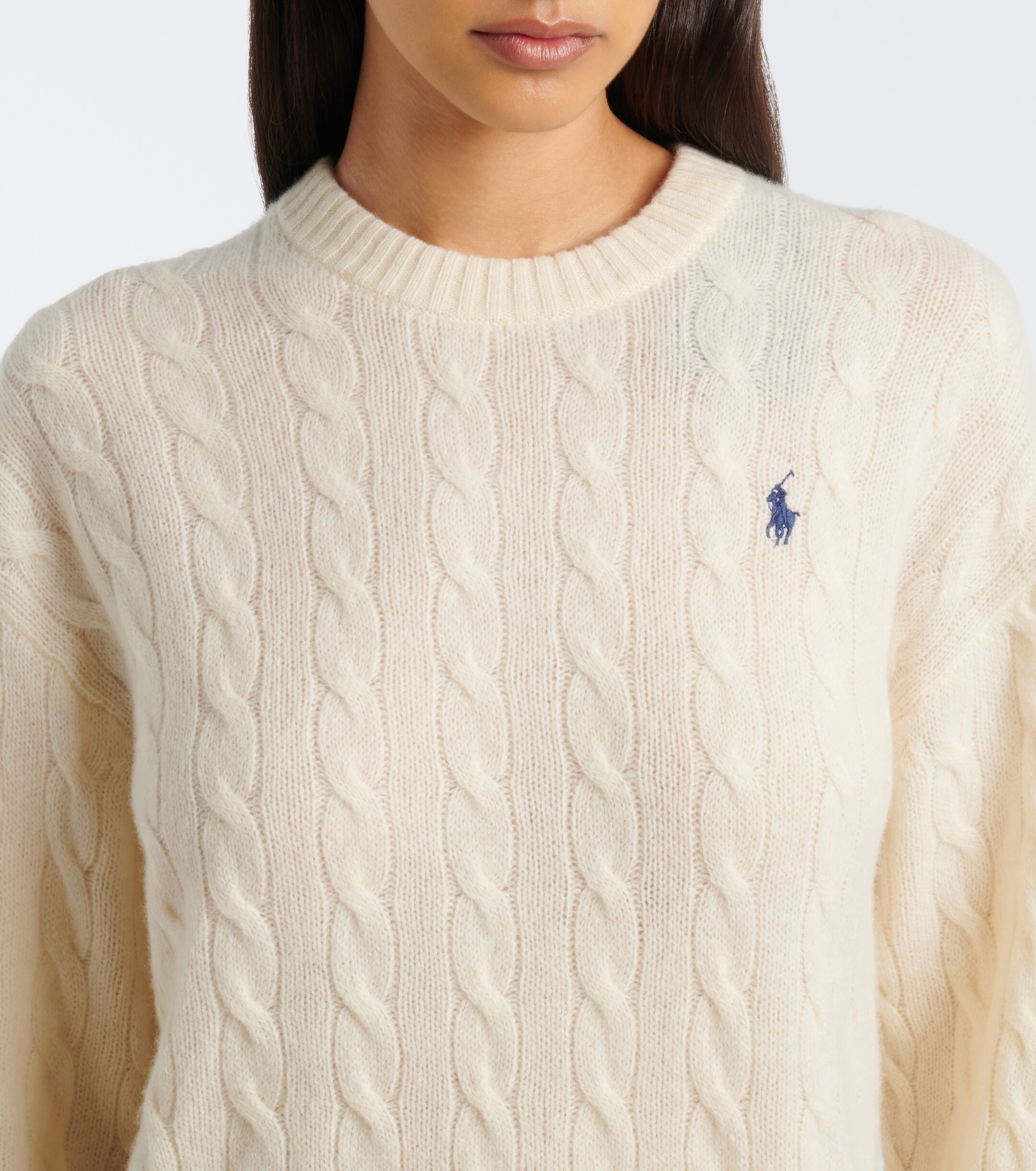 Polo Ralph Lauren Polo Ralph Lauren Cable-knit wool and cashmere sweater dress