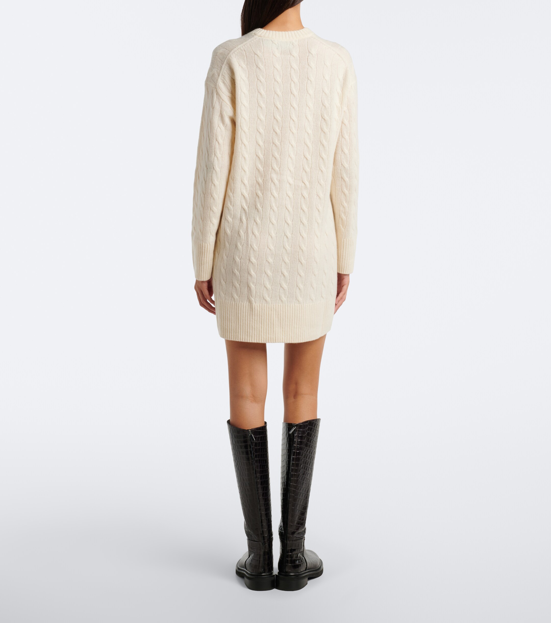 Polo Ralph Lauren Polo Ralph Lauren Cable-knit wool and cashmere sweater dress