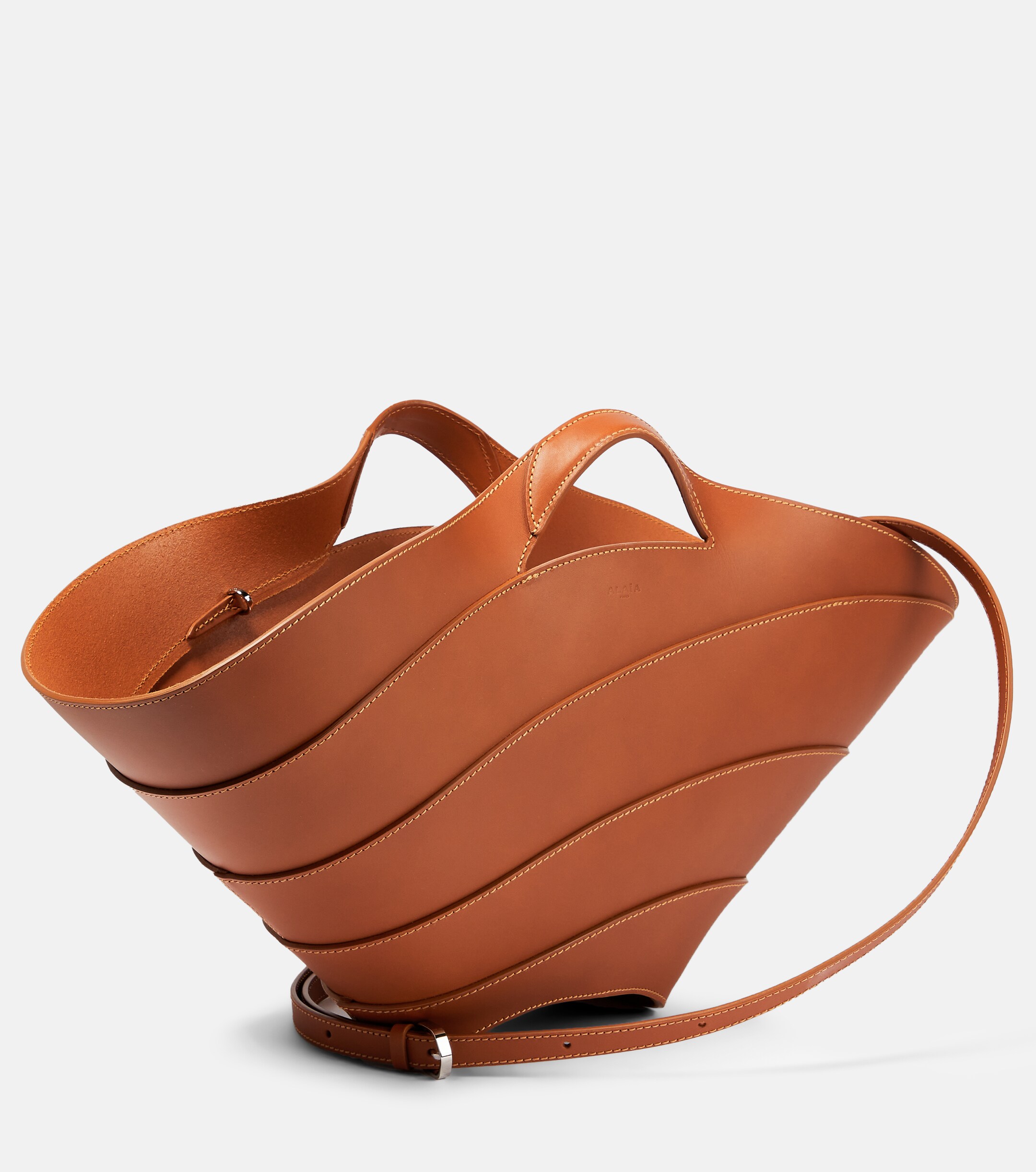 Alaïa Khaima Medium leather tote bag