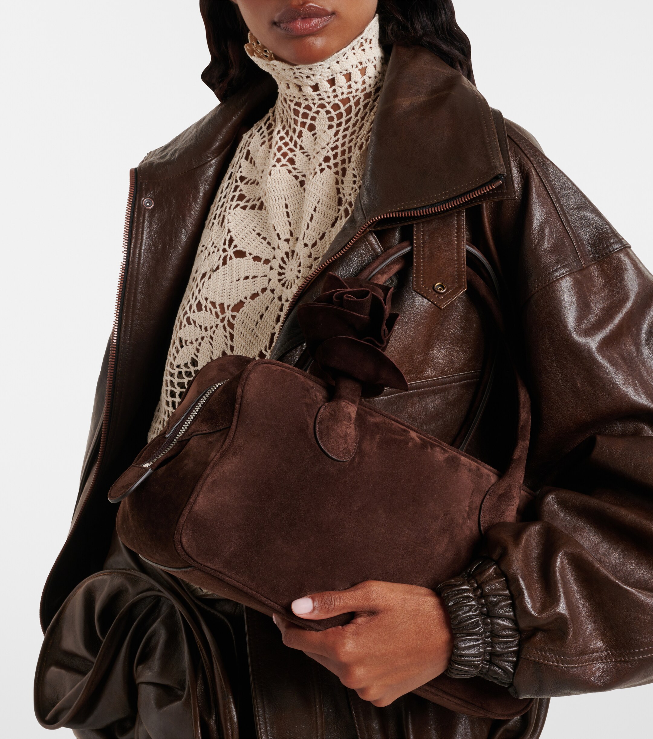 Magda Butrym Brigitte Small suede shoulder bag