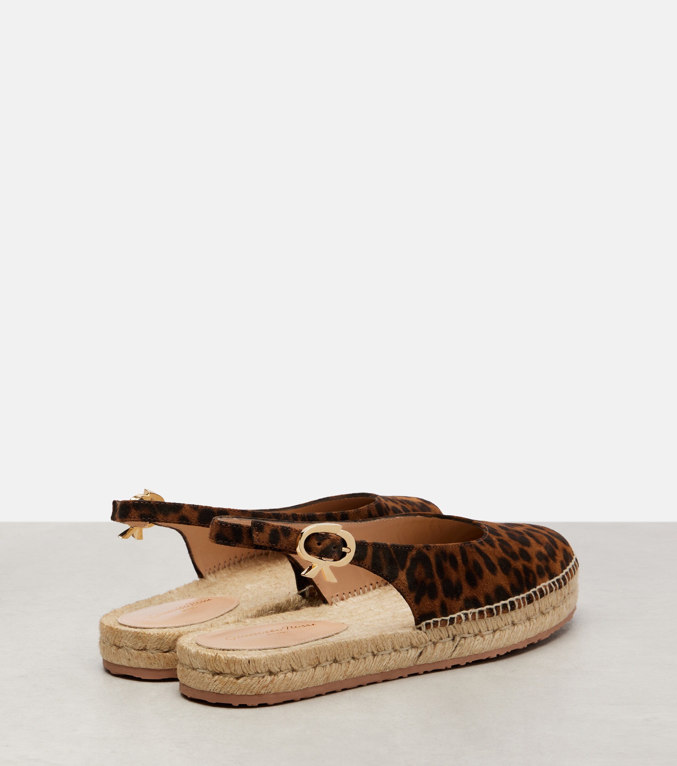 GIANVITO ROSSI Paz suede slingback espadrilles thumbnail